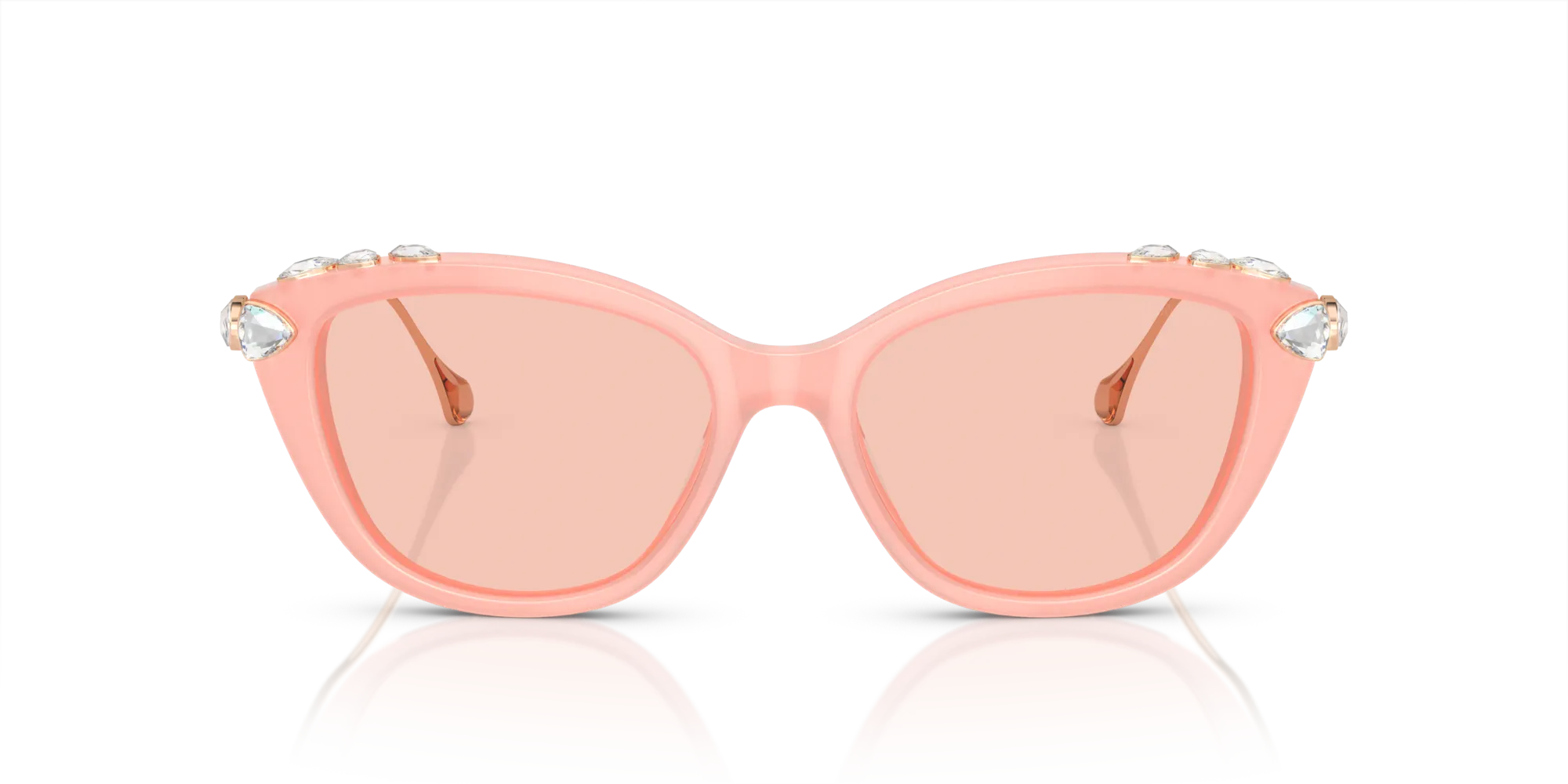 Swarovski SK6010 1041/5 Occhiali da sole Acetato Rosa Rosa Cat Eye Normale - immagine 3