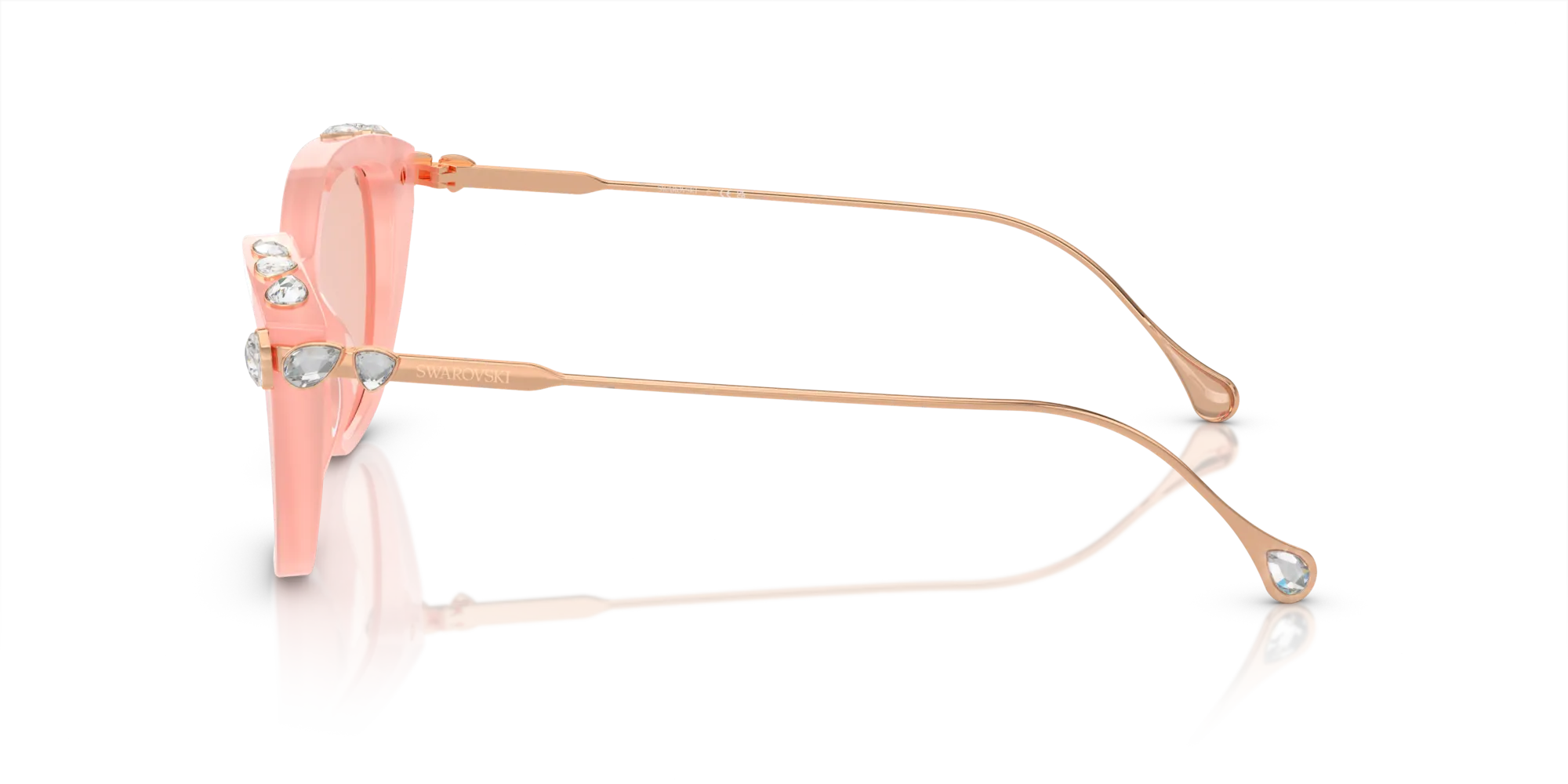 Swarovski SK6010 1041/5 Occhiali da sole Acetato Rosa Rosa Cat Eye Normale - immagine 4