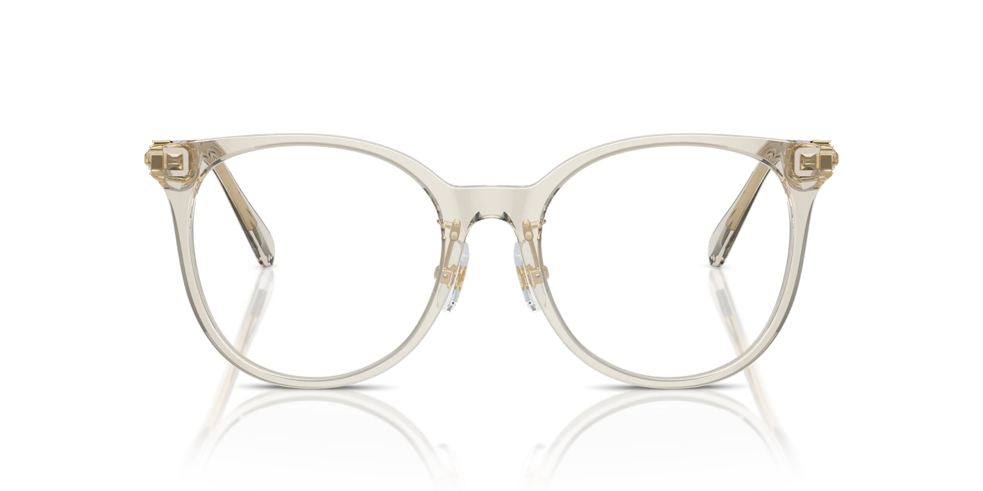 Swarovski SK2027D 3003 Montature da vista Acetato Marrone Rotonda Normale - immagine 3