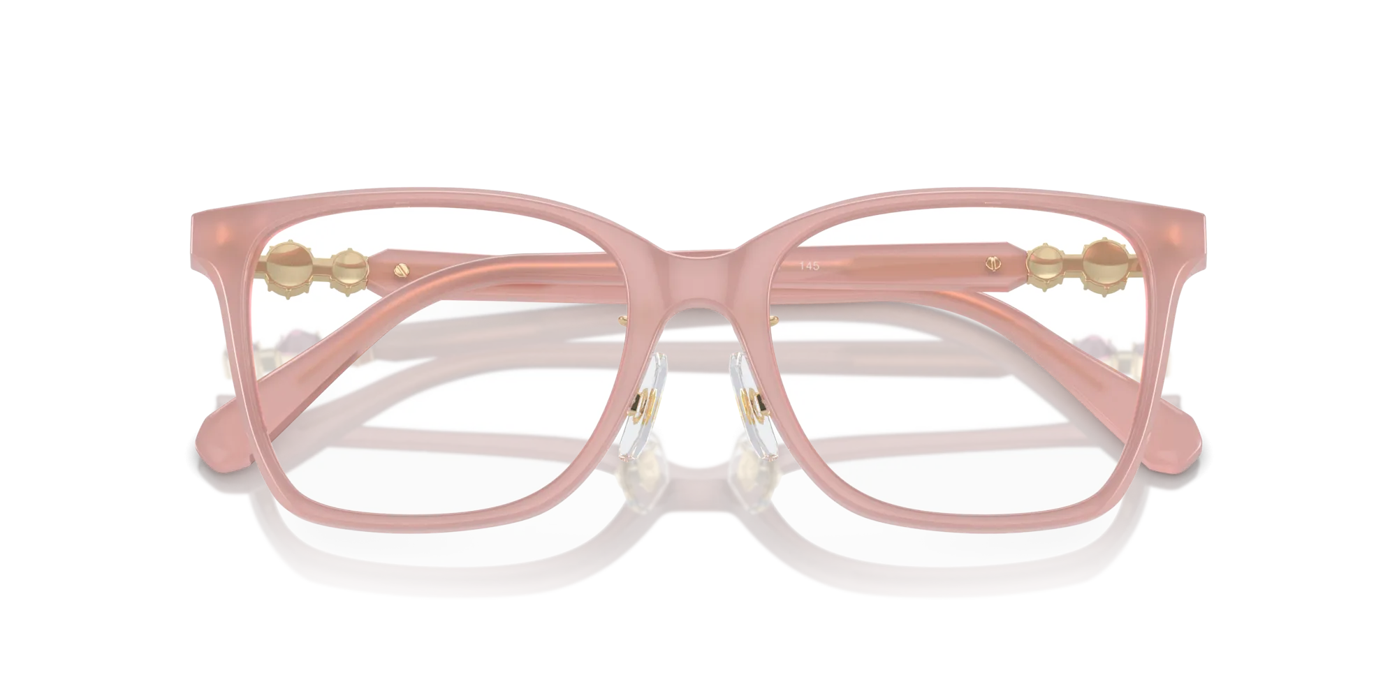 Swarovski SK2026D 1031 Montature da vista Acetato Rosa Trasparente Geometrica Normale - immagine 2