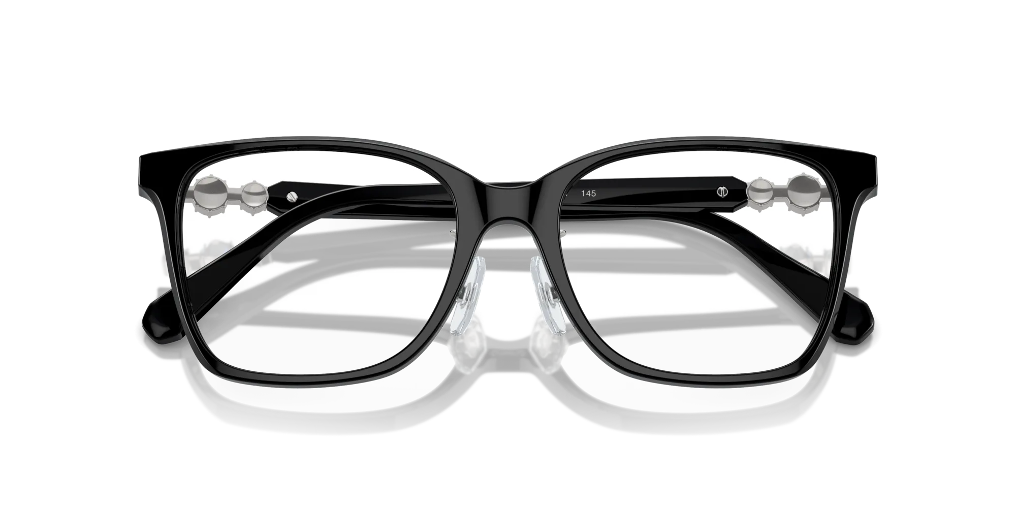 Swarovski SK2026D 1001 Montature da vista Acetato Nero Geometrica Normale - immagine 2