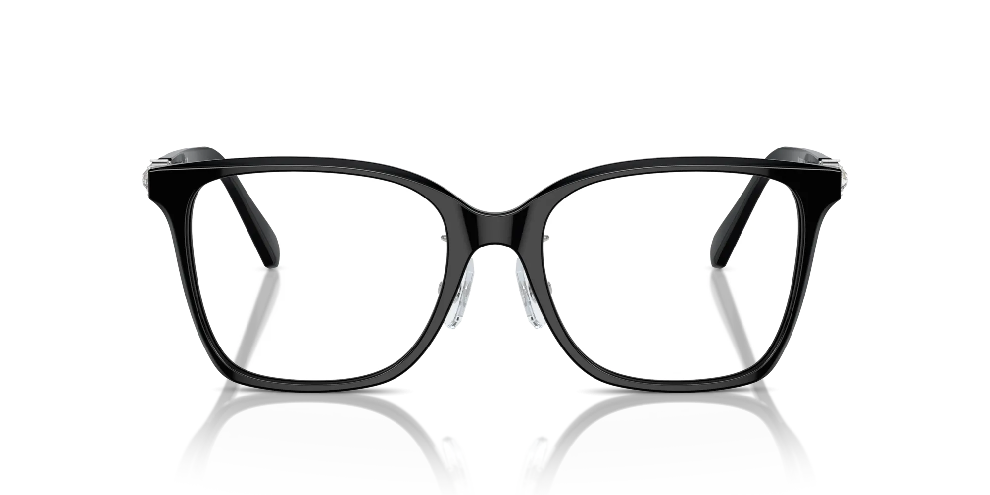 Swarovski SK2026D 1001 Montature da vista Acetato Nero Geometrica Normale - immagine 3