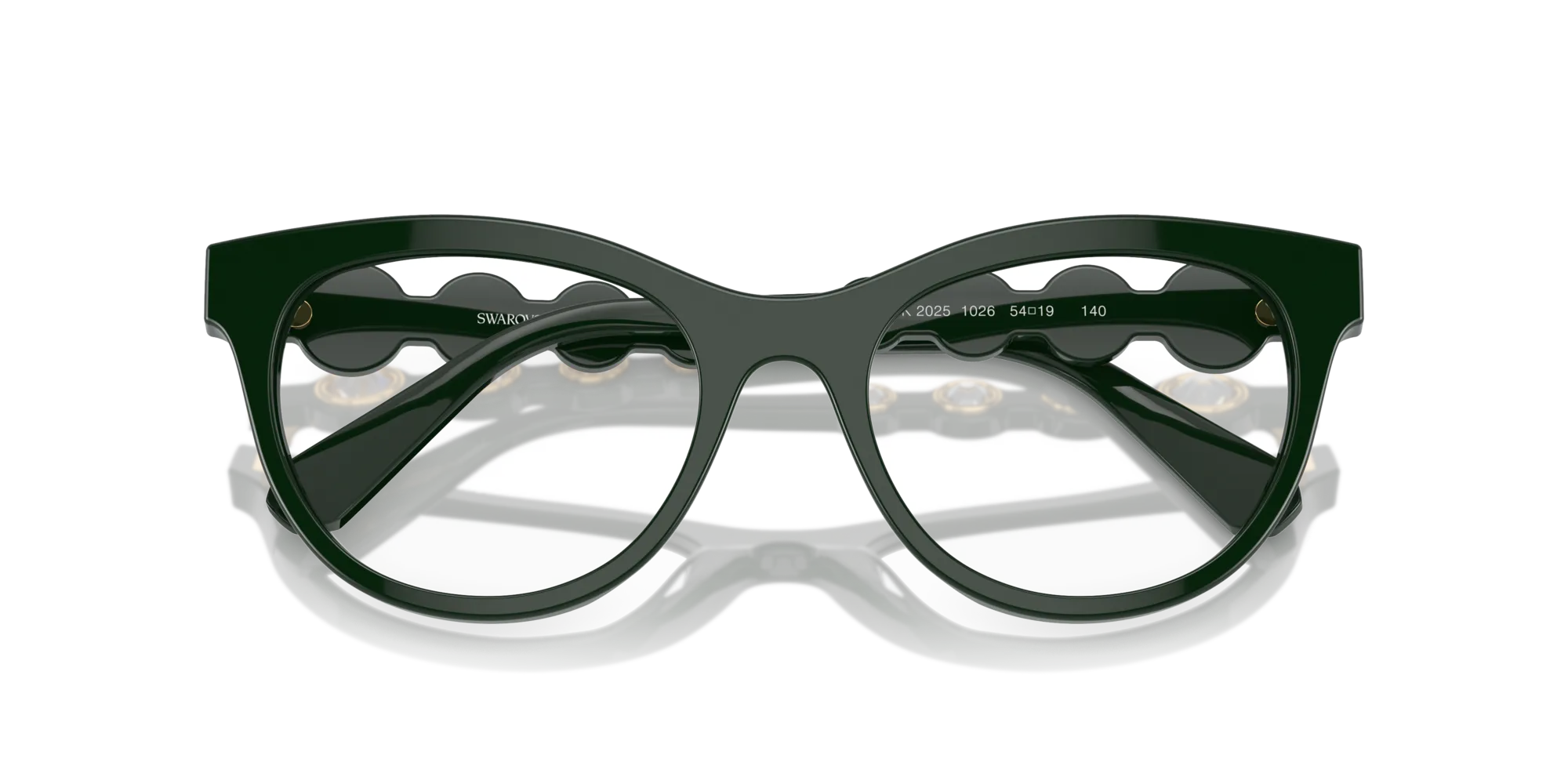 Swarovski SK2025 1026 Montature da vista Acetato Verde Rotonda Normale - immagine 2