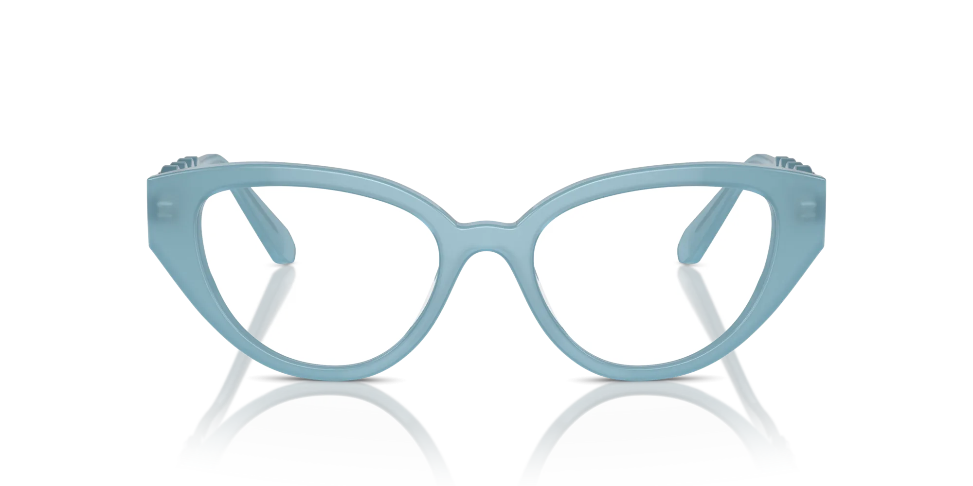 Swarovski SK2024 2004 Montature da vista Acetato Blu Trasparente Geometrica Normale - immagine 3