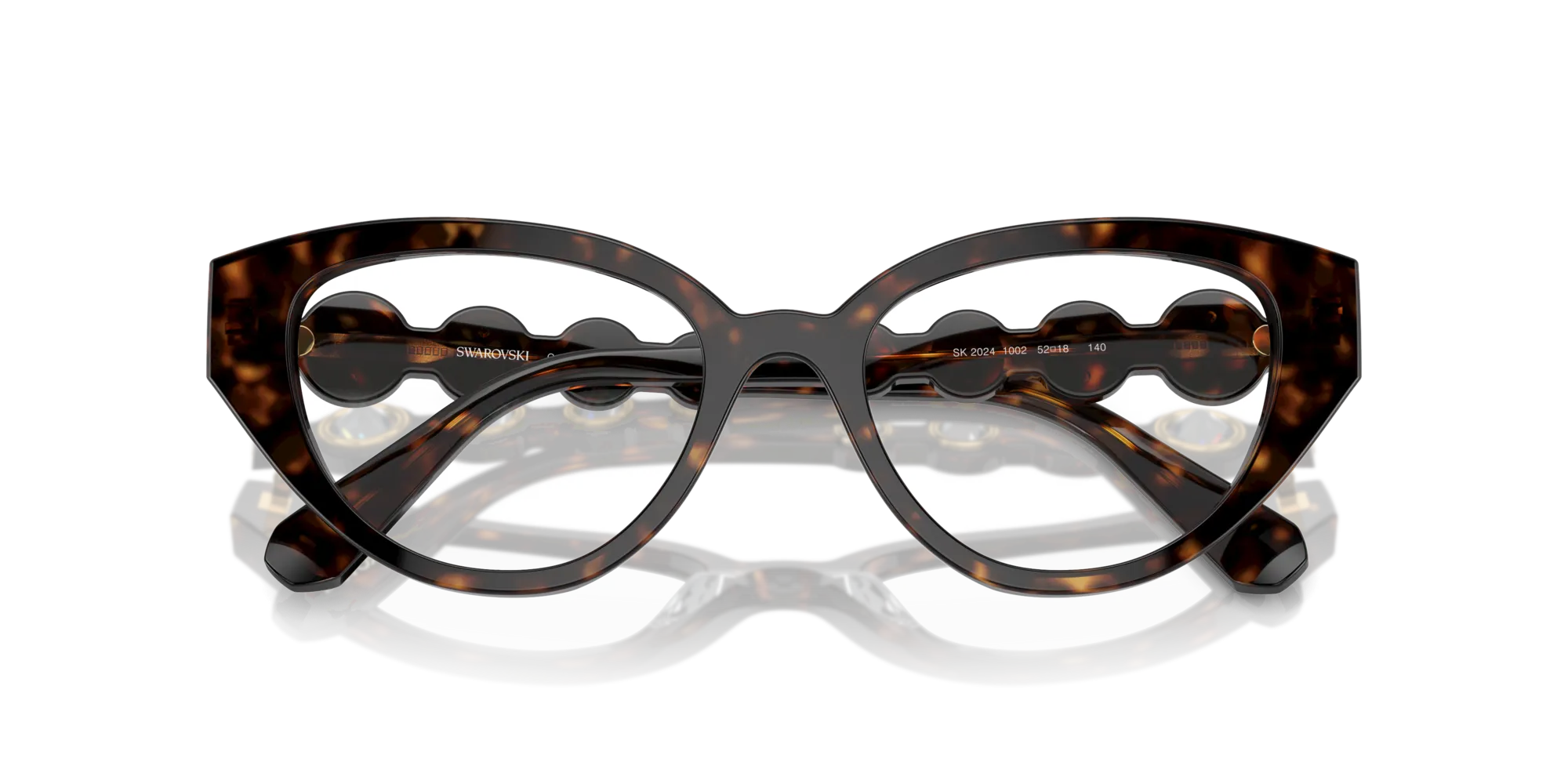 Swarovski SK2024 1002 Montature da vista Acetato Marrone Geometrica Normale - immagine 2