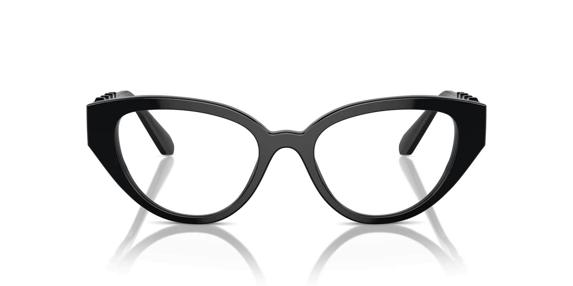 Swarovski SK2024 1001 Montature da vista Acetato Nero Trasparente Geometrica Normale - immagine 3
