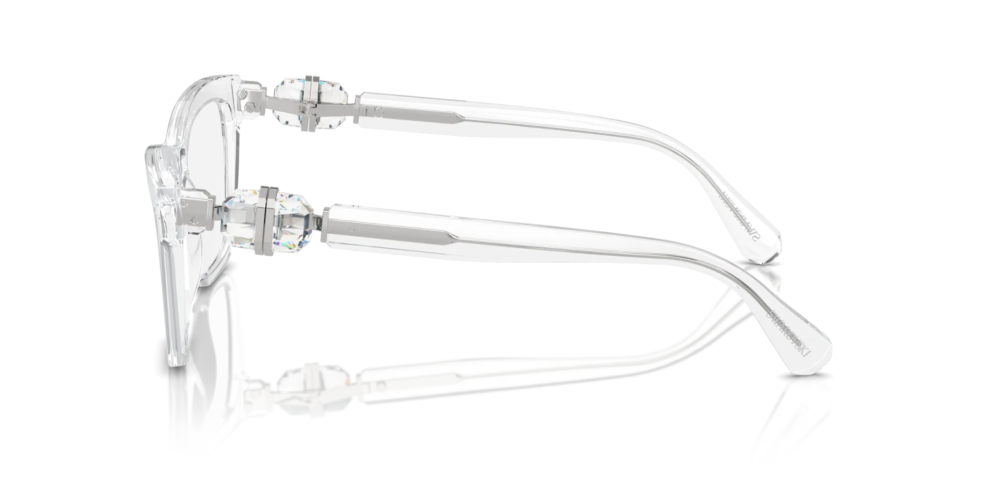 Swarovski SK2021 1027 Montature da vista Acetato Trasparente Trasparente Squadrata Normale - immagine 4