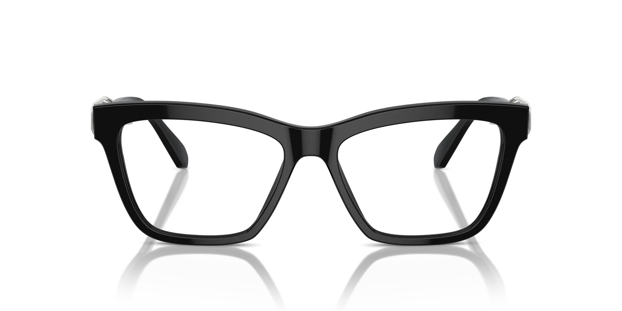 Swarovski SK2021 1001 Montature da vista Acetato Nero Squadrata Normale - immagine 3
