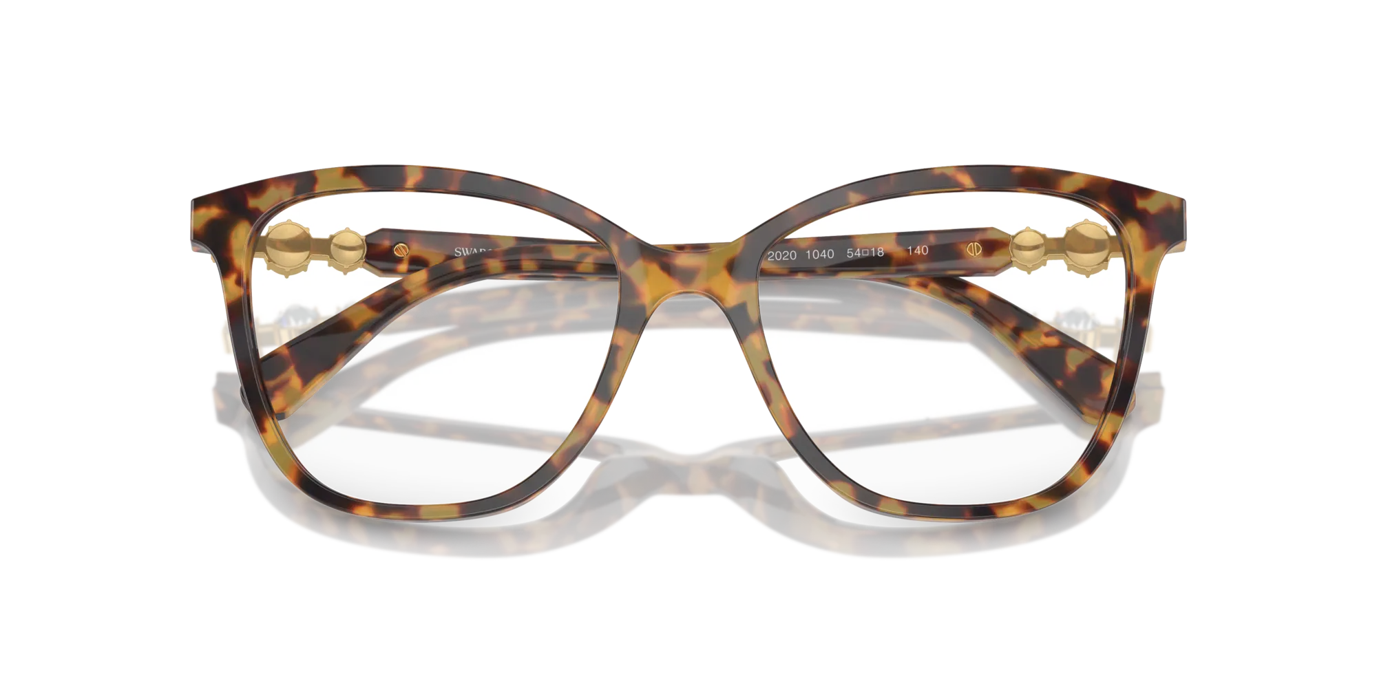 Swarovski SK2020 1040 Montature da vista Acetato Tartaruga Trasparente Squadrata Normale - immagine 2
