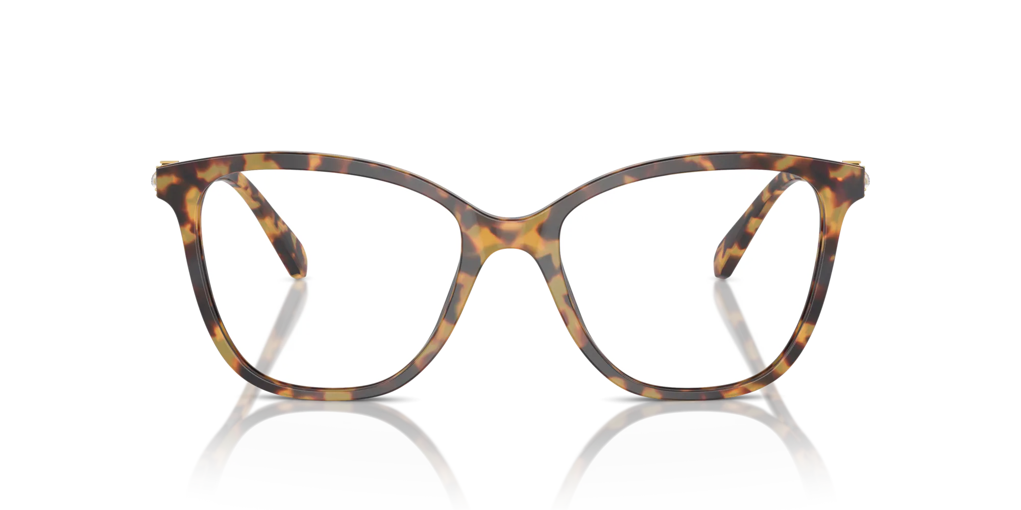 Swarovski SK2020 1040 Montature da vista Acetato Tartaruga Trasparente Squadrata Normale - immagine 3