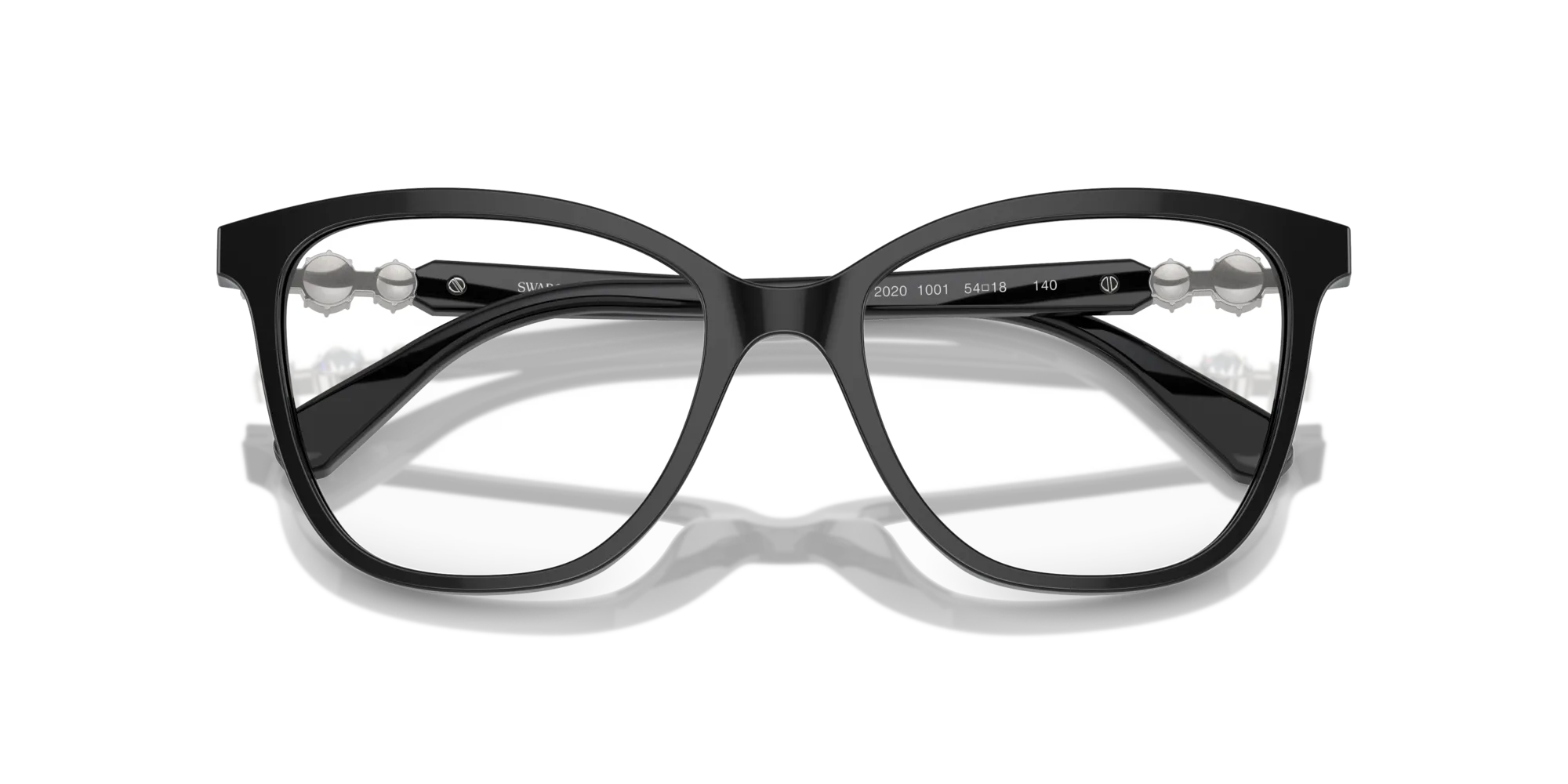 Swarovski SK2020 1001 Montature da vista Acetato Nero Squadrata Normale - immagine 2