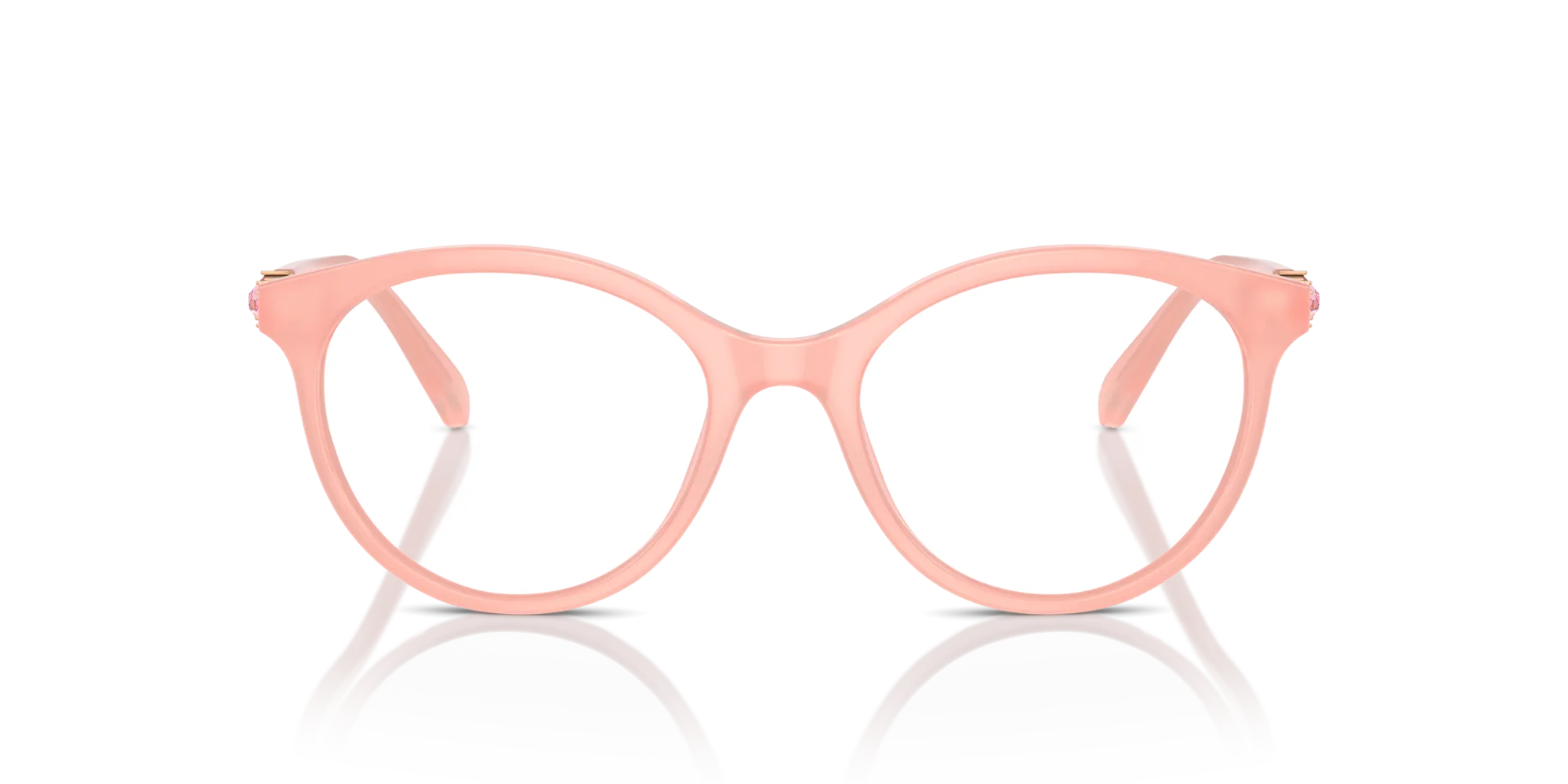 Swarovski SK2019 1041 Montature da vista Acetato Rosa Rotonda Normale - immagine 3