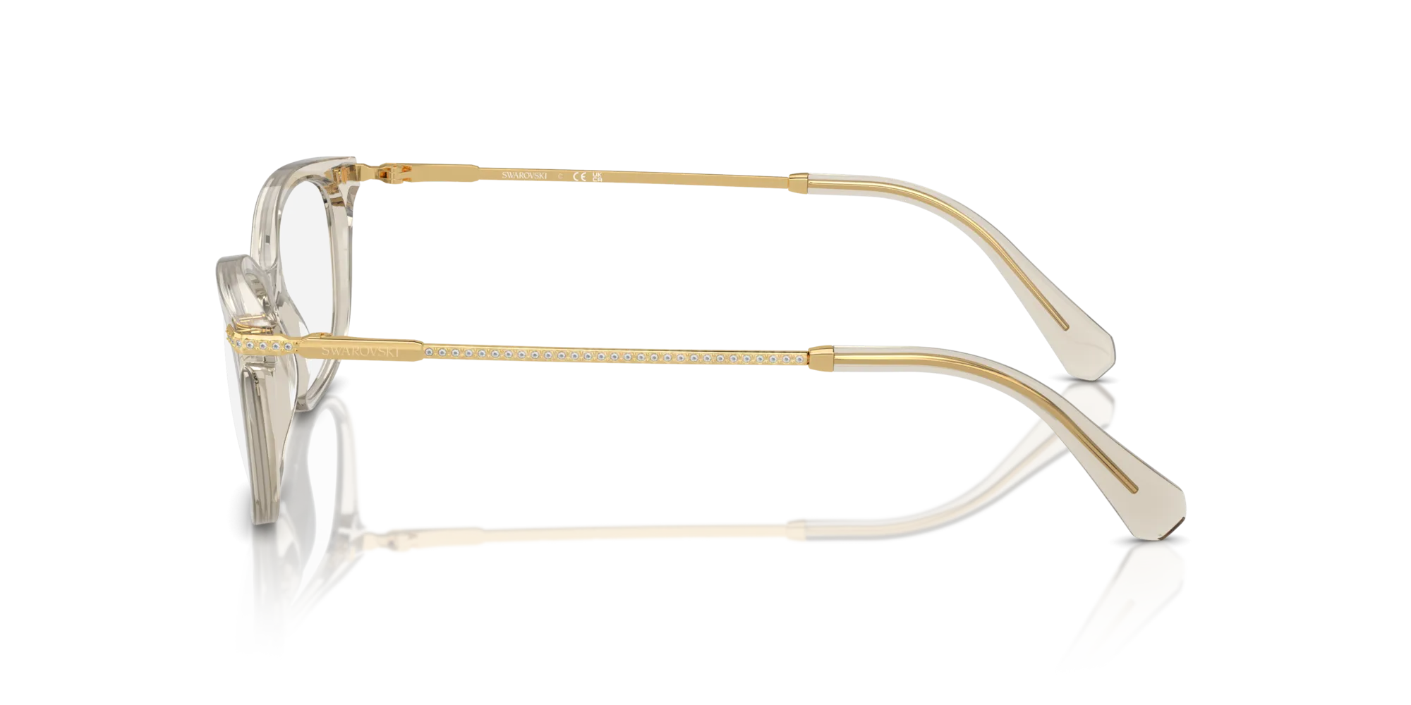 Swarovski SK2017 3003 Montature da vista Acetato Marrone Squadrata Normale - immagine 4