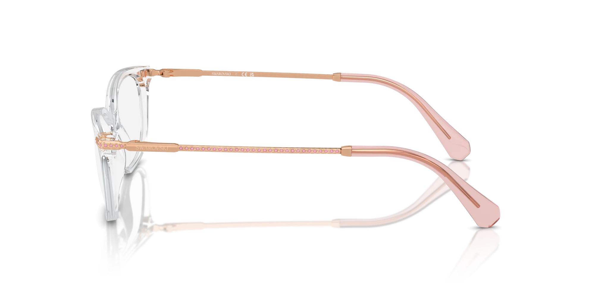 Swarovski SK2017 1027 Montature da vista Acetato Trasparente Trasparente Squadrata Normale - immagine 4