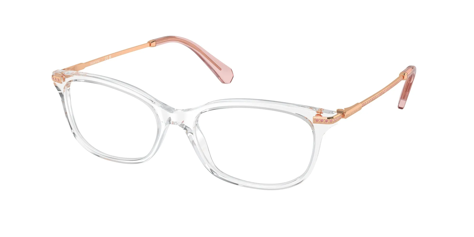 Swarovski SK2017 1027 Montature da vista Acetato Trasparente Squadrata Normale - immagine 1