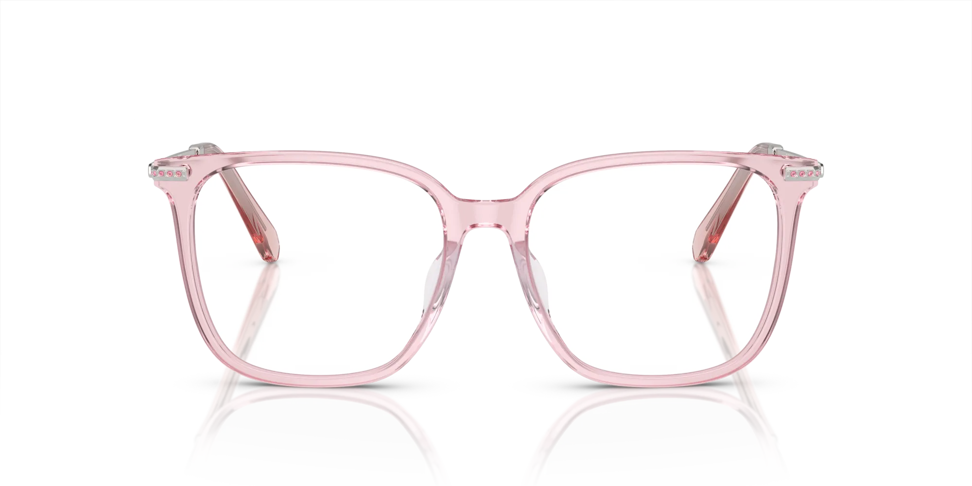 Swarovski SK2016D 3001 Montature da vista Acetato Rosa Squadrata Normale - immagine 3