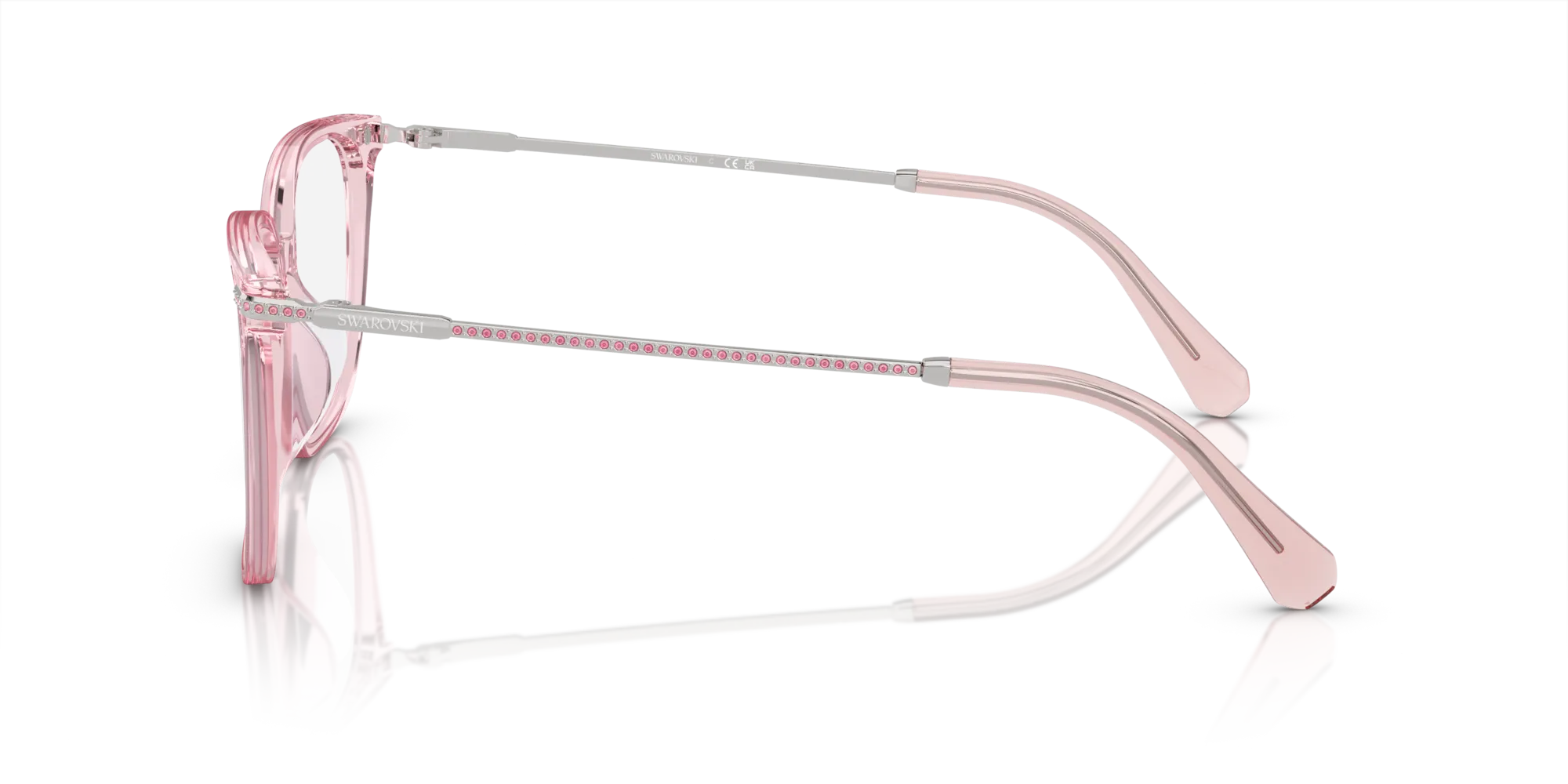 Swarovski SK2016D 3001 Montature da vista Acetato Rosa Squadrata Normale - immagine 4