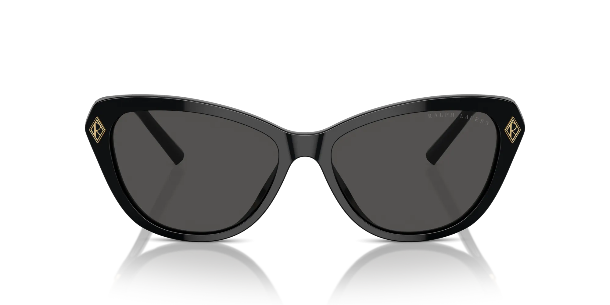 Ralph Lauren RL8224U THE ELLA 500187 Occhiali da sole Acetato Nero Grigio Cat Eye Normale - immagine 3