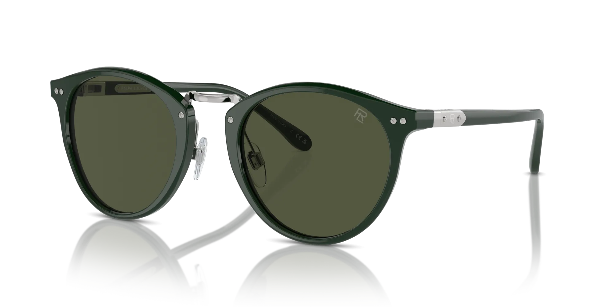 Ralph Lauren RL8223 THE QUINCY 614031 Occhiali da sole Acetato Verde Verde Pantos Normale - immagine 4
