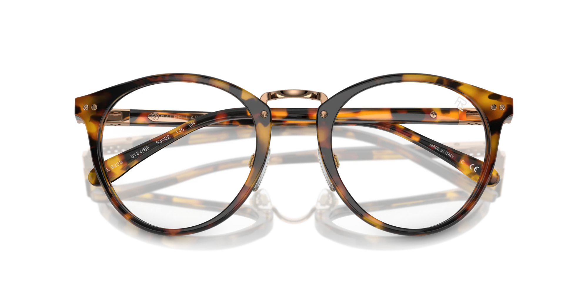 Ralph Lauren RL8223 THE QUINCY 5134BF Occhiali da sole Acetato Tartaruga Blu Pantos Normale Anti luce blu - per PC - immagine 2