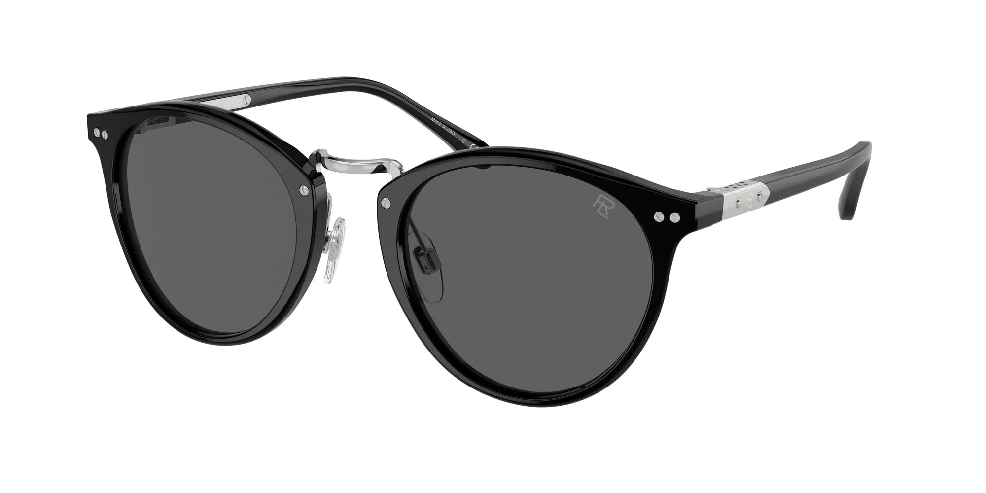 Ralph Lauren RL8223 THE QUINCY 5001B1 Occhiali da sole Acetato Nero Grigio Pantos Normale - immagine 1