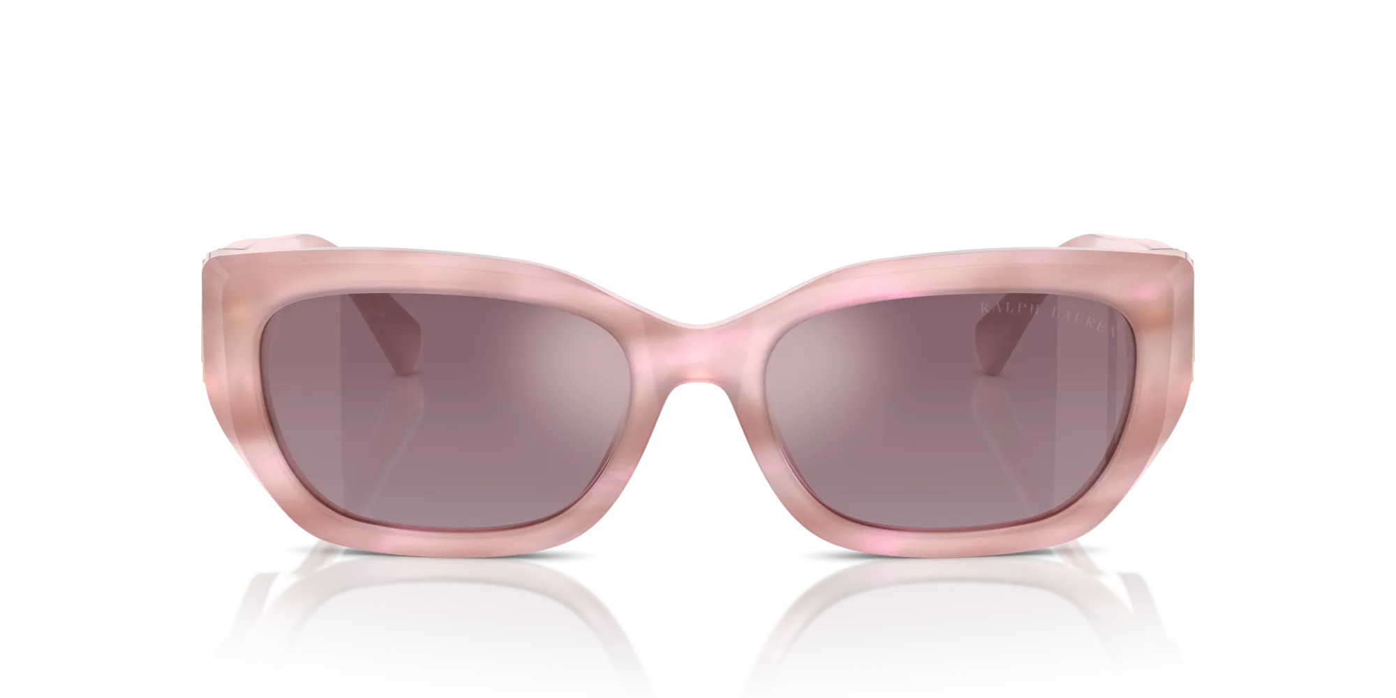Ralph Lauren RL8222 THE BRIDGET 61806X Occhiali da sole Acetato Rosa Rosa Cat Eye Normale Specchiato - immagine 3