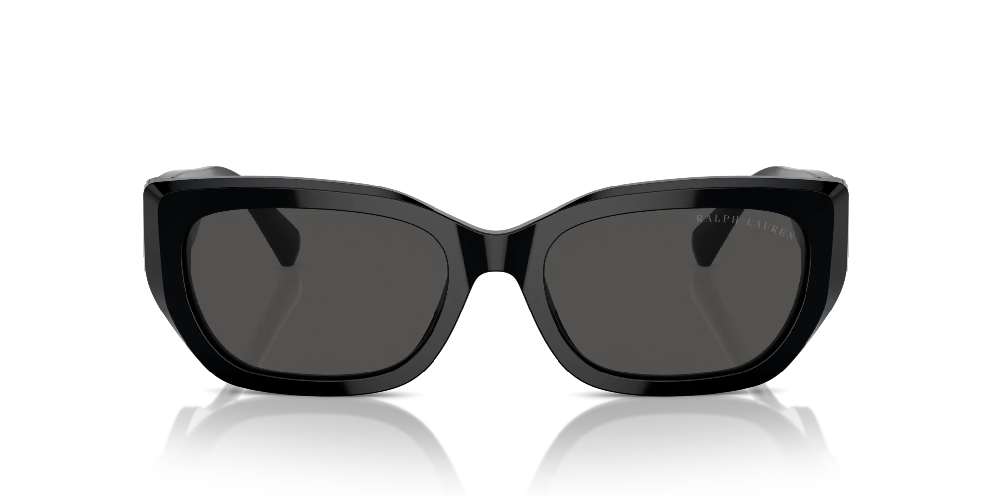 Ralph Lauren RL8222 THE BRIDGET 500187 Occhiali da sole Acetato Nero Grigio Cat Eye Normale - immagine 3