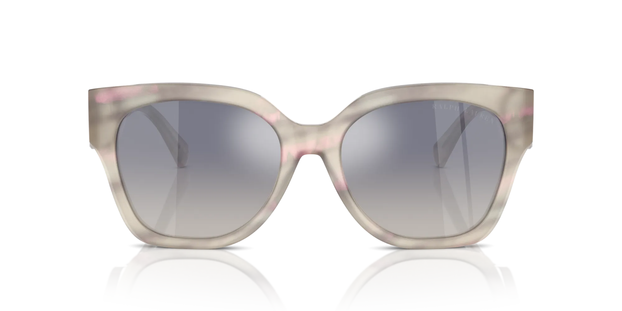 Ralph Lauren RL8221 THE OVERSZED RICKY 61774L Occhiali da sole Acetato Grigio Blu Farfalla Normale Sfumato - immagine 3