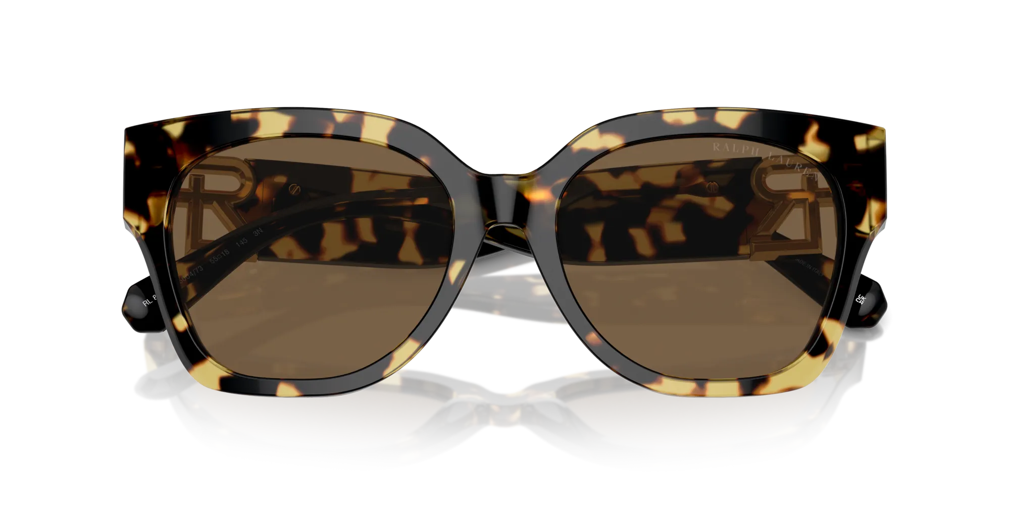 Ralph Lauren RL8221 THE OVERSZED RICKY 500473 Occhiali da sole Acetato Marrone Marrone Farfalla Normale - immagine 2