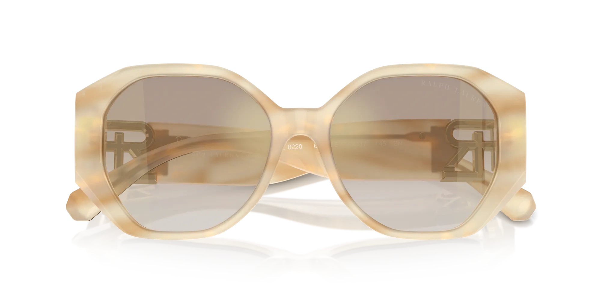 Ralph Lauren RL8220 THE JULIETTE 61766E Occhiali da sole Acetato Marrone Marrone Farfalla Normale Sfumato - immagine 2