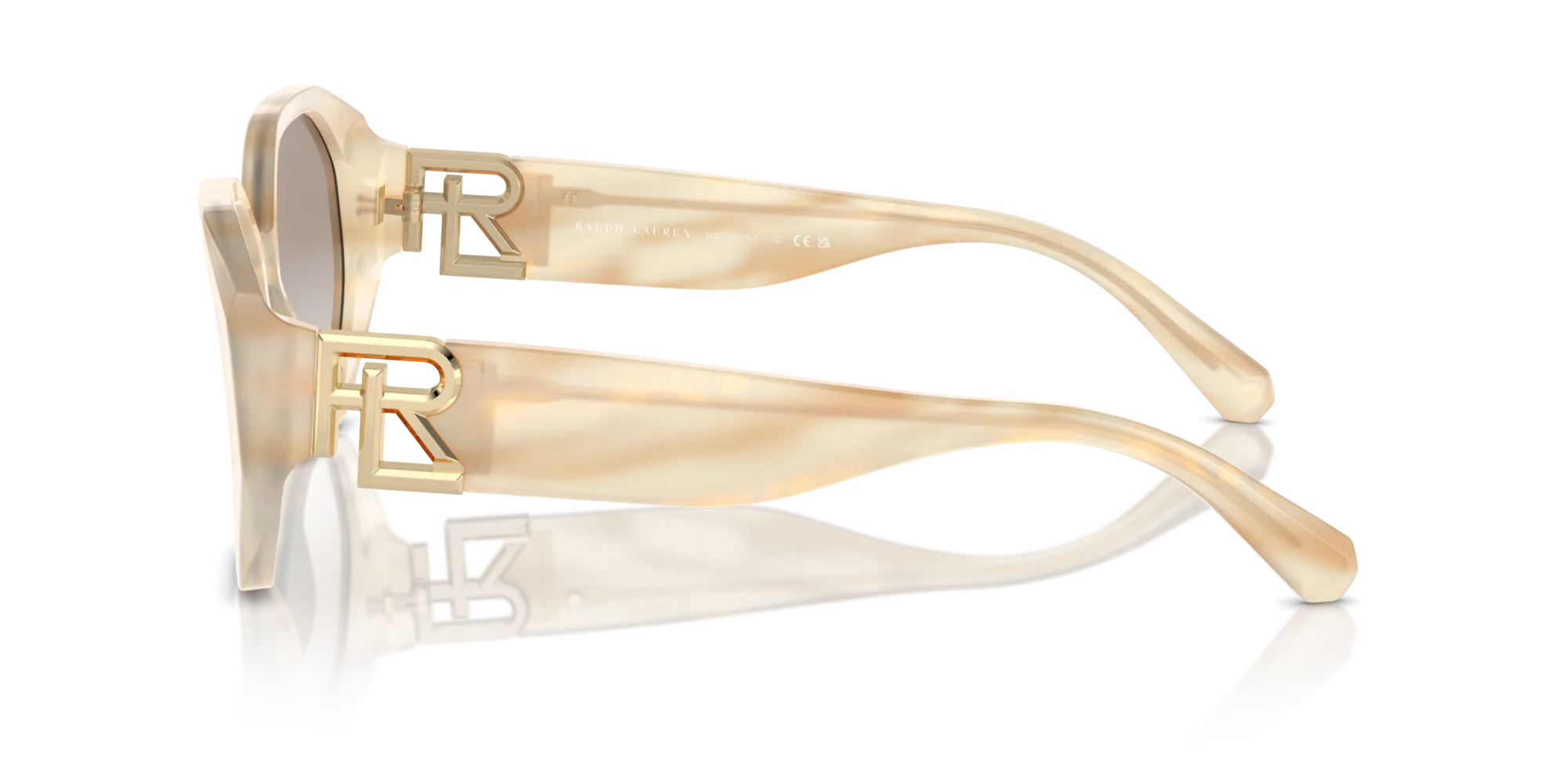 Ralph Lauren RL8220 THE JULIETTE 61766E Occhiali da sole Acetato Marrone Marrone Farfalla Normale Sfumato - immagine 4