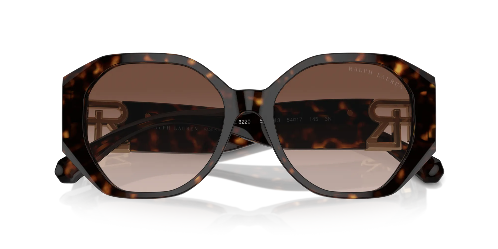 Ralph Lauren RL8220 THE JULIETTE 500313 Occhiali da sole Acetato Marrone Marrone Farfalla Normale Sfumato - immagine 2