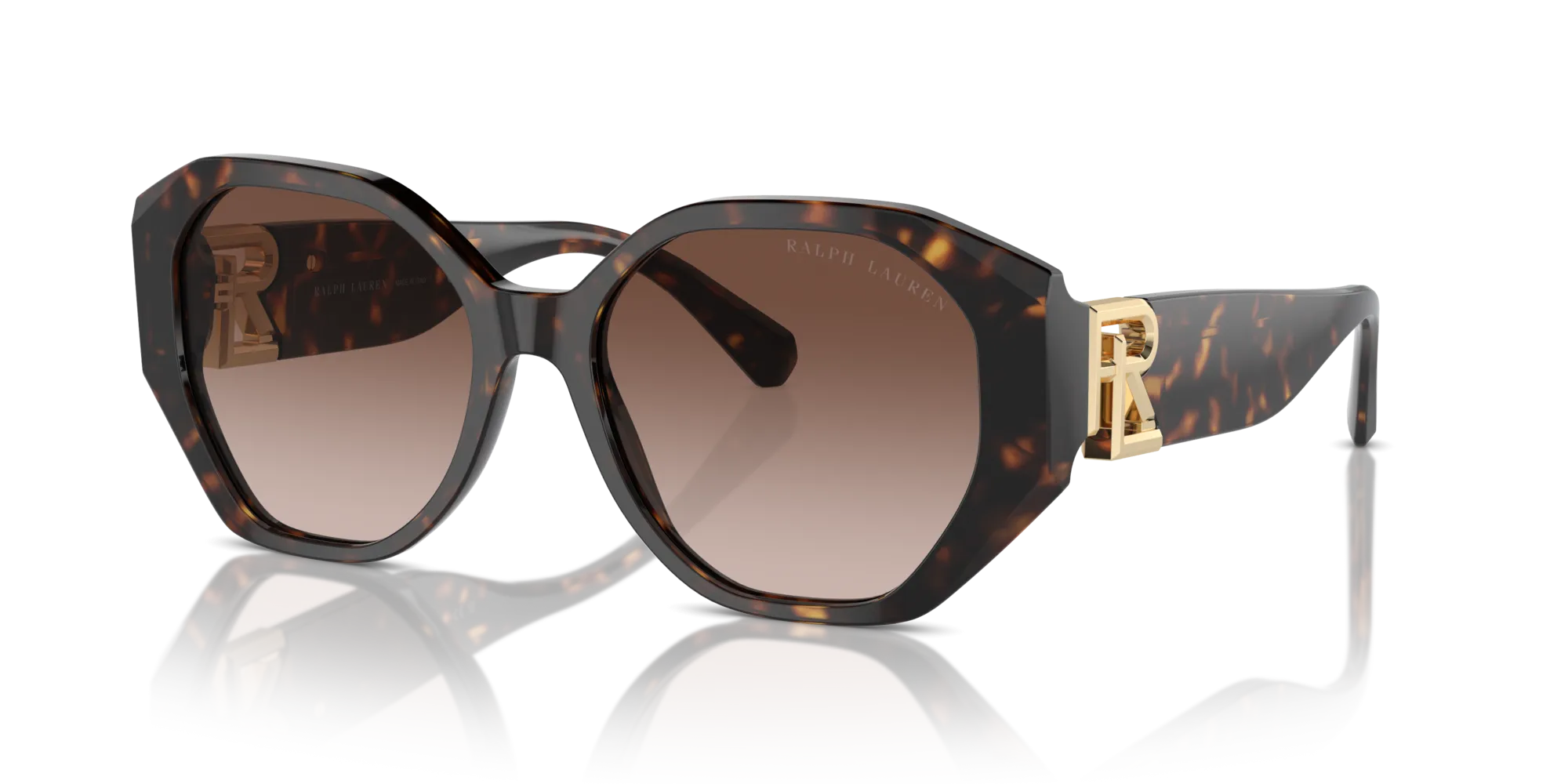 Ralph Lauren RL8220 THE JULIETTE 500313 Occhiali da sole Acetato Marrone Marrone Farfalla Normale Sfumato - immagine 4