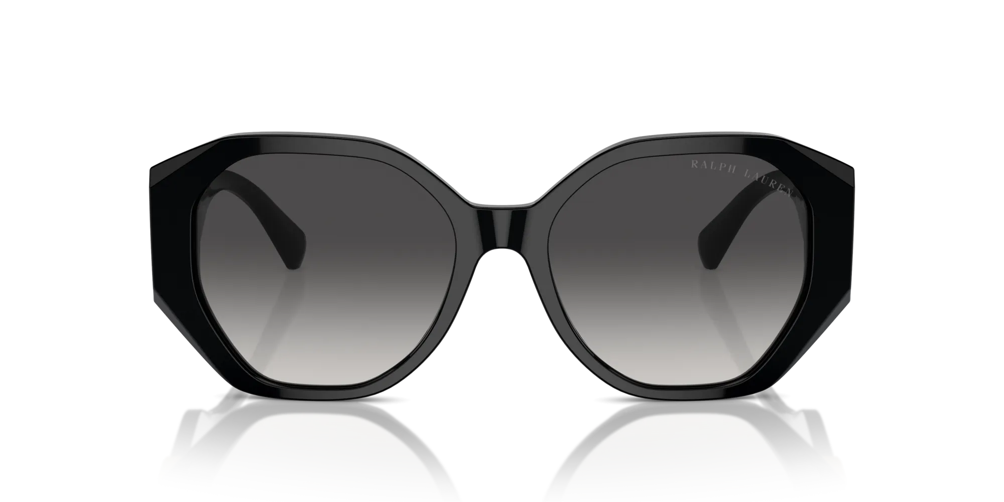 Ralph Lauren RL8220 THE JULIETTE 50018G Occhiali da sole Acetato Nero Grigio Farfalla Normale Sfumato - immagine 3