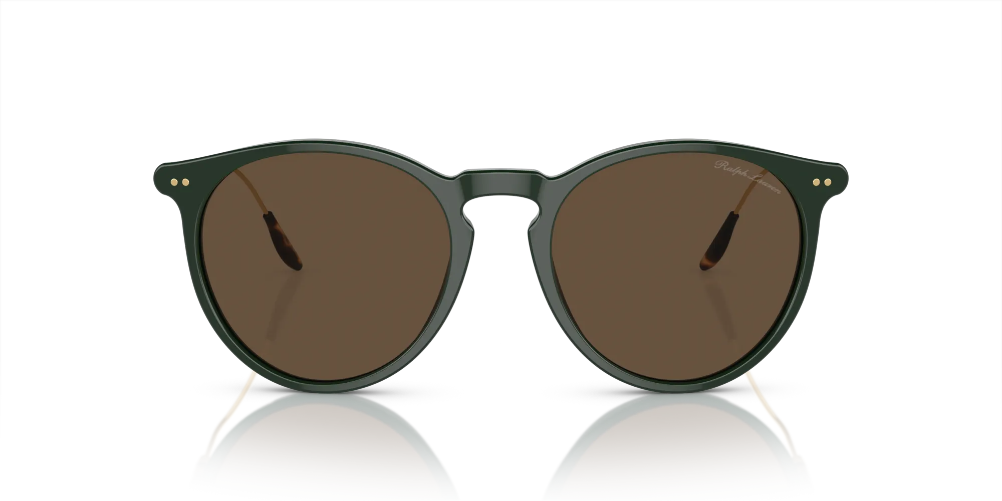 Ralph Lauren RL8181P 614053 Occhiali da sole Acetato Verde Marrone Pantos Normale Antiriflesso - immagine 3