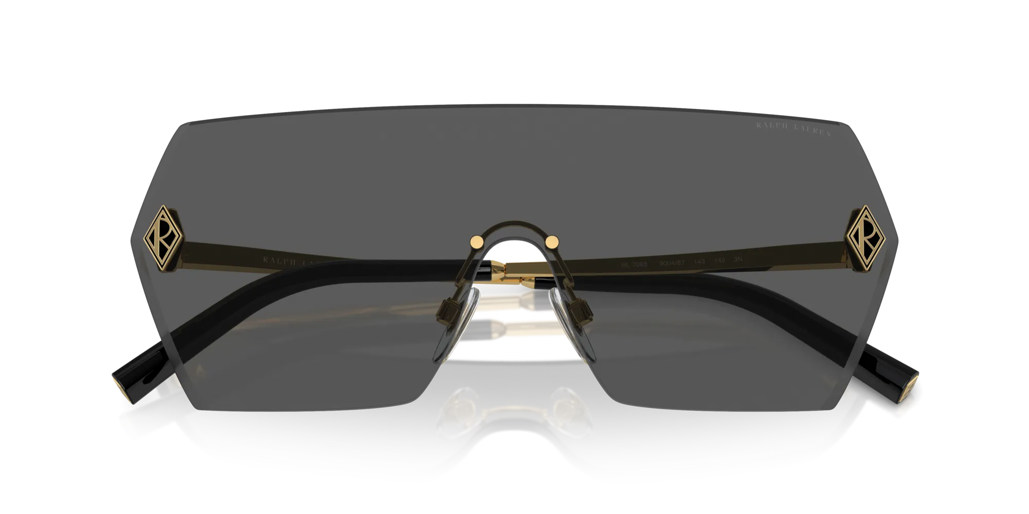 Ralph Lauren RL7085 THE HARPER 900487 Occhiali da sole Metallo Grigio Grigio Squadrata Normale - immagine 2