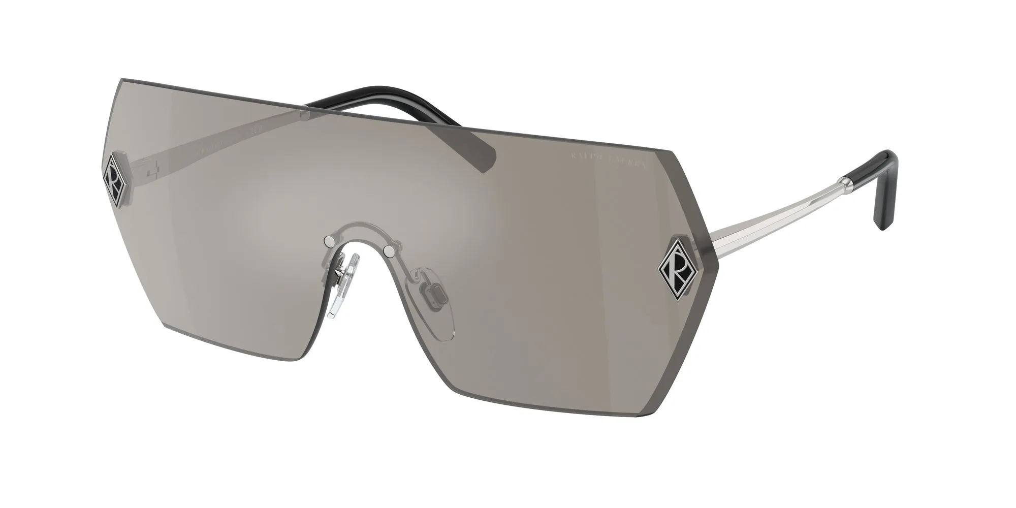 Ralph Lauren RL7085 THE HARPER 90016G Occhiali da sole Metallo Grigio Grigio Squadrata Normale Specchiato - immagine 1