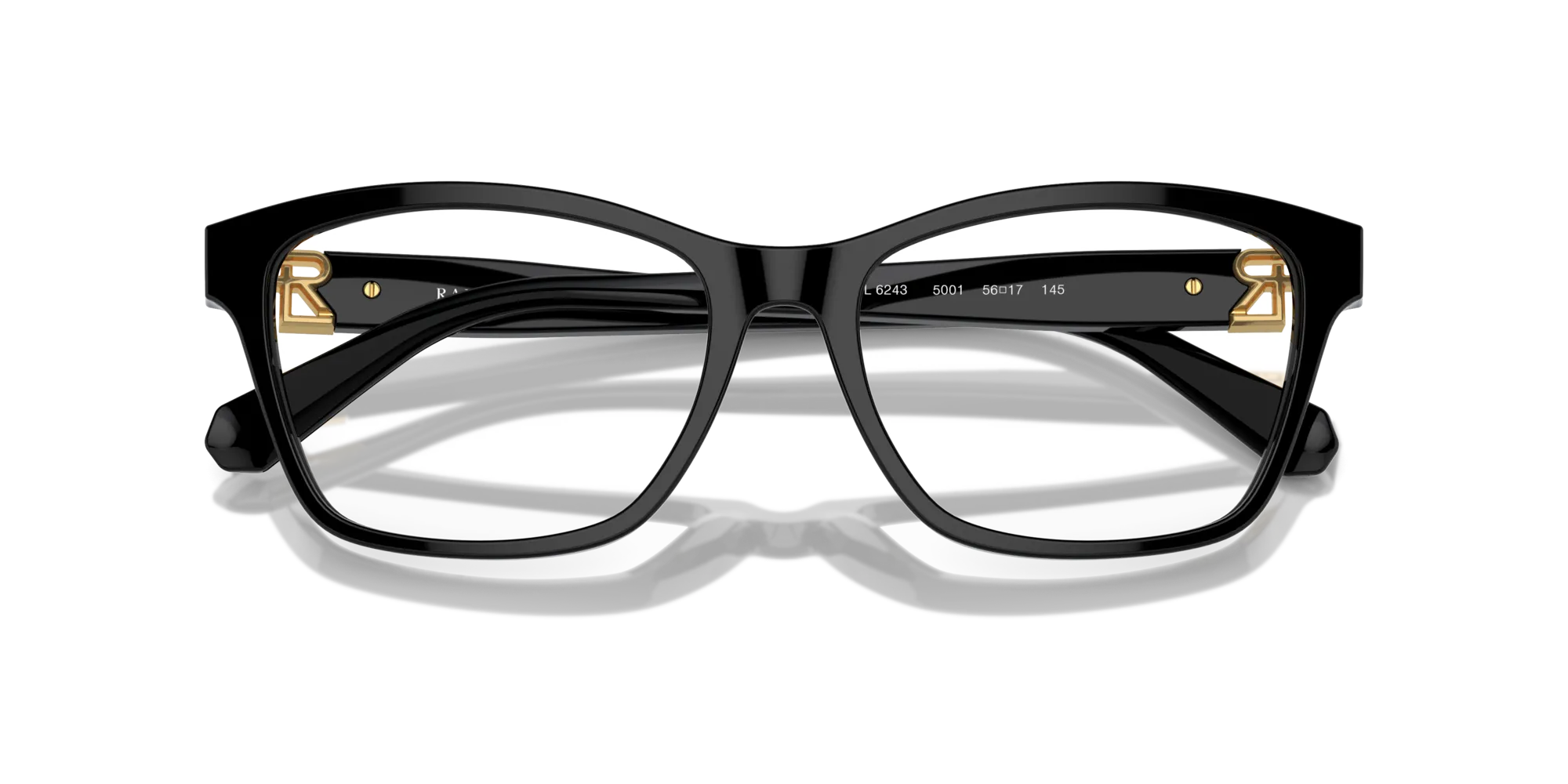 Ralph Lauren RL6243 5001 Montature da vista Acetato Nero Cat Eye Normale - immagine 2