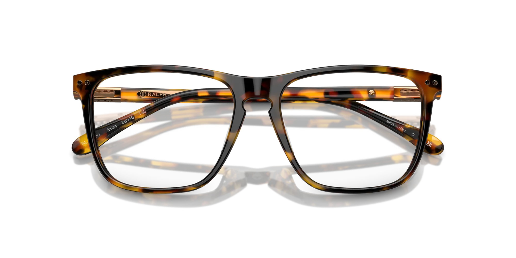 Ralph Lauren RL6242U 5134 Montature da vista Acetato Tartaruga Trasparente Squadrata Normale - immagine 2