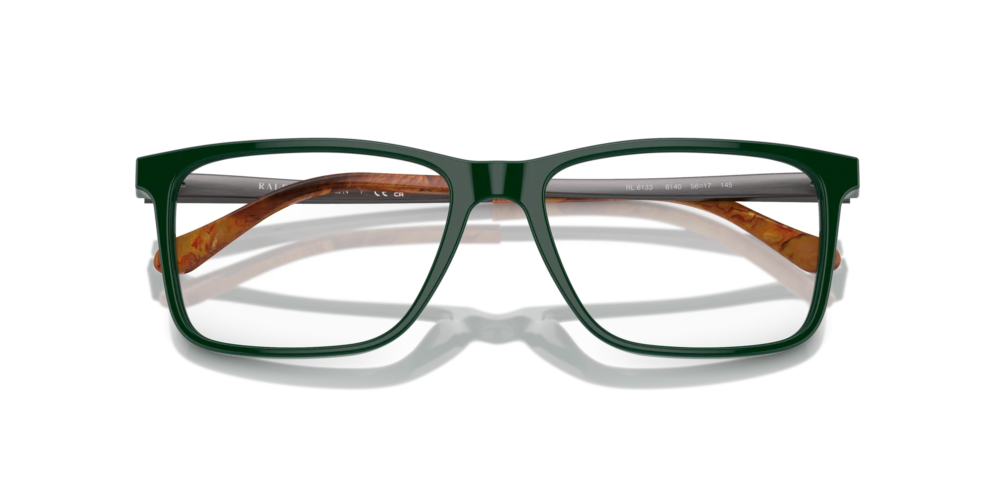 Ralph Lauren RL6133 6140 Montature da vista Acetato Verde Trasparente Squadrata Normale - immagine 2
