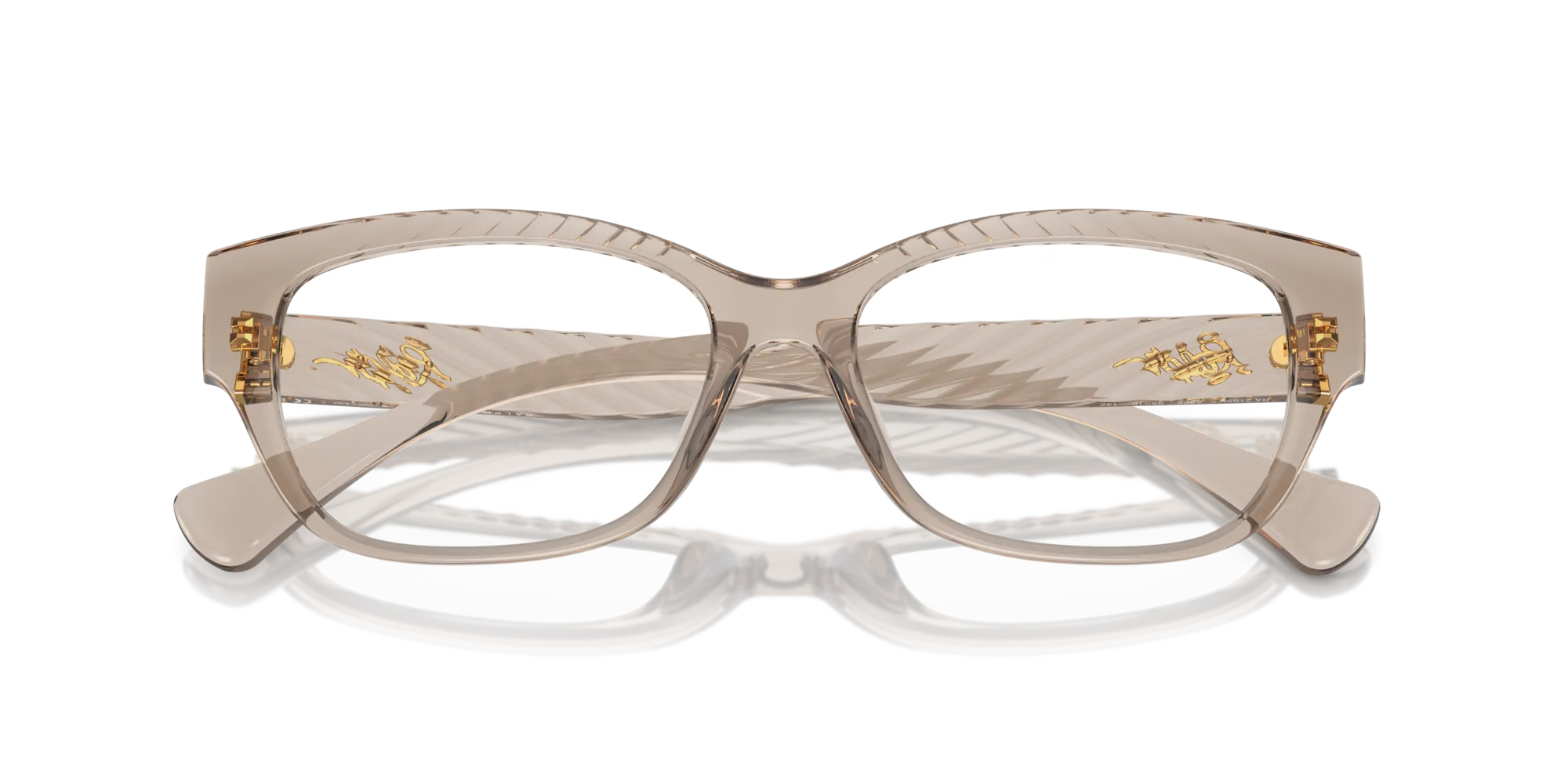 Ralph Lauren RA7165U 5802 Montature da vista Iniettato Beige Rotonda Normale - immagine 2