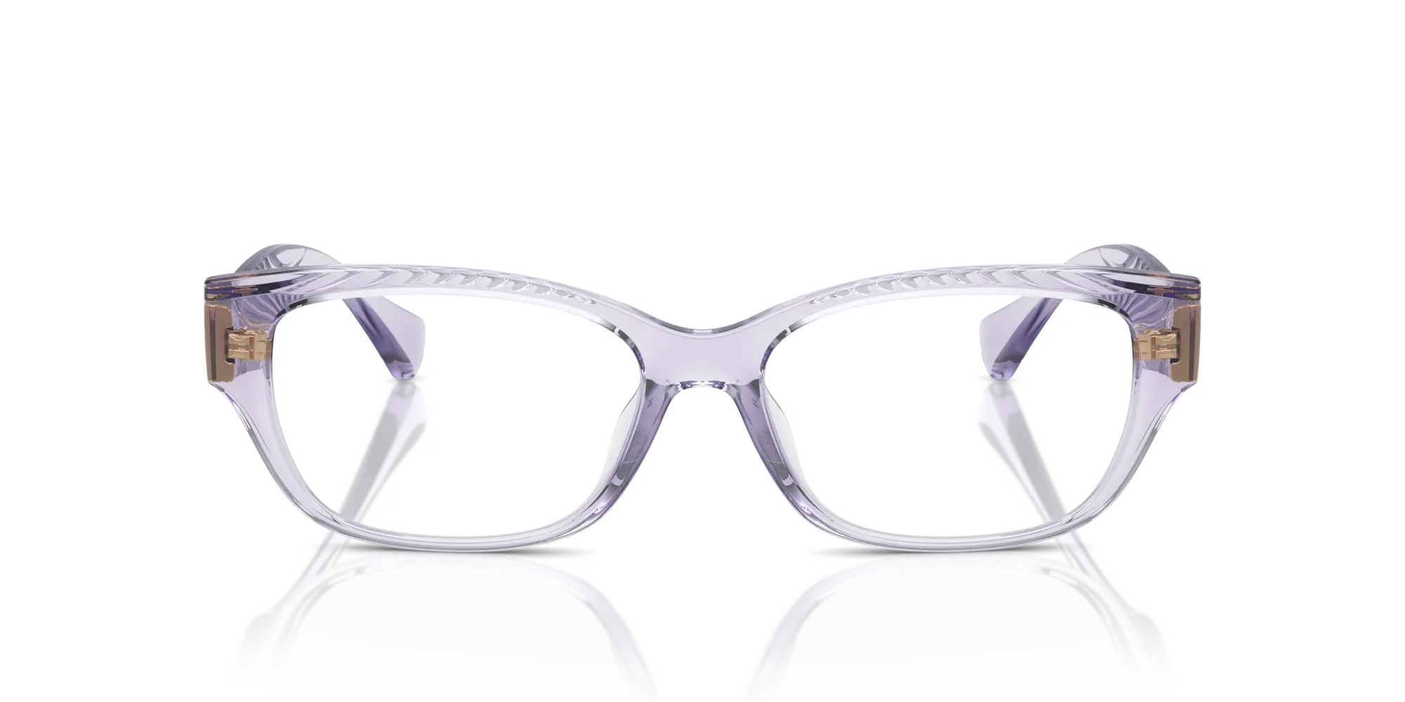 Ralph Lauren RA7165U 5746 Montature da vista Iniettato Viola Rotonda Normale - immagine 3