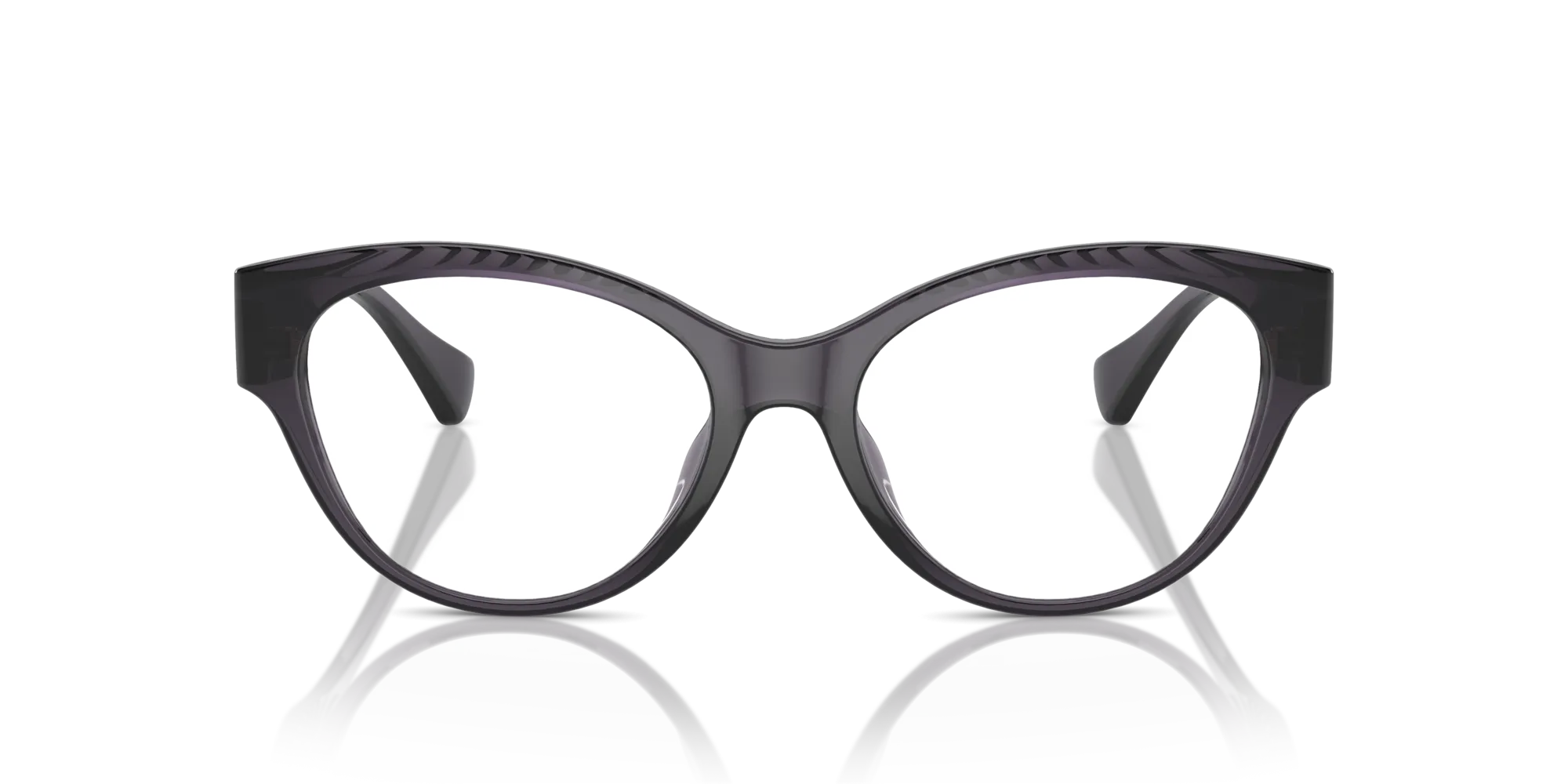 Ralph Lauren RA7164U 6158 Montature da vista Iniettato Viola Farfalla Normale - immagine 3