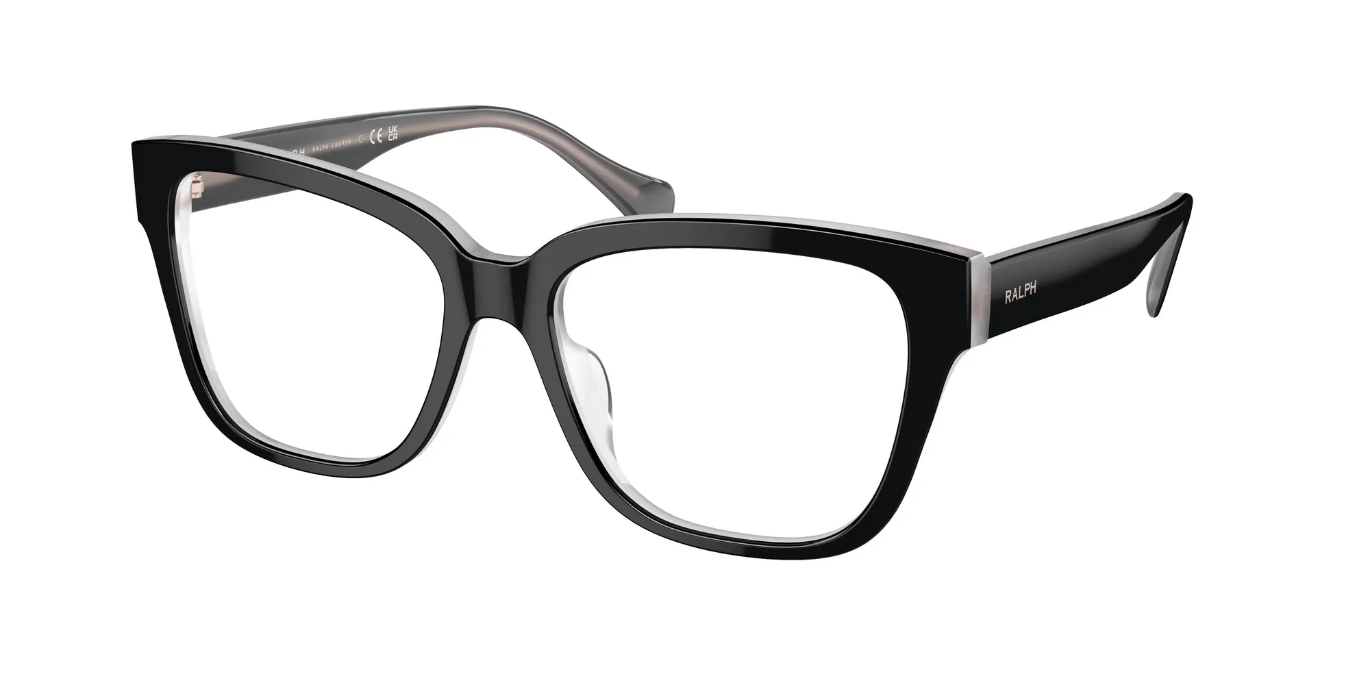 Ralph Lauren RA7162U 6066 Montature da vista Acetato Nero Trasparente Squadrata Normale - immagine 1
