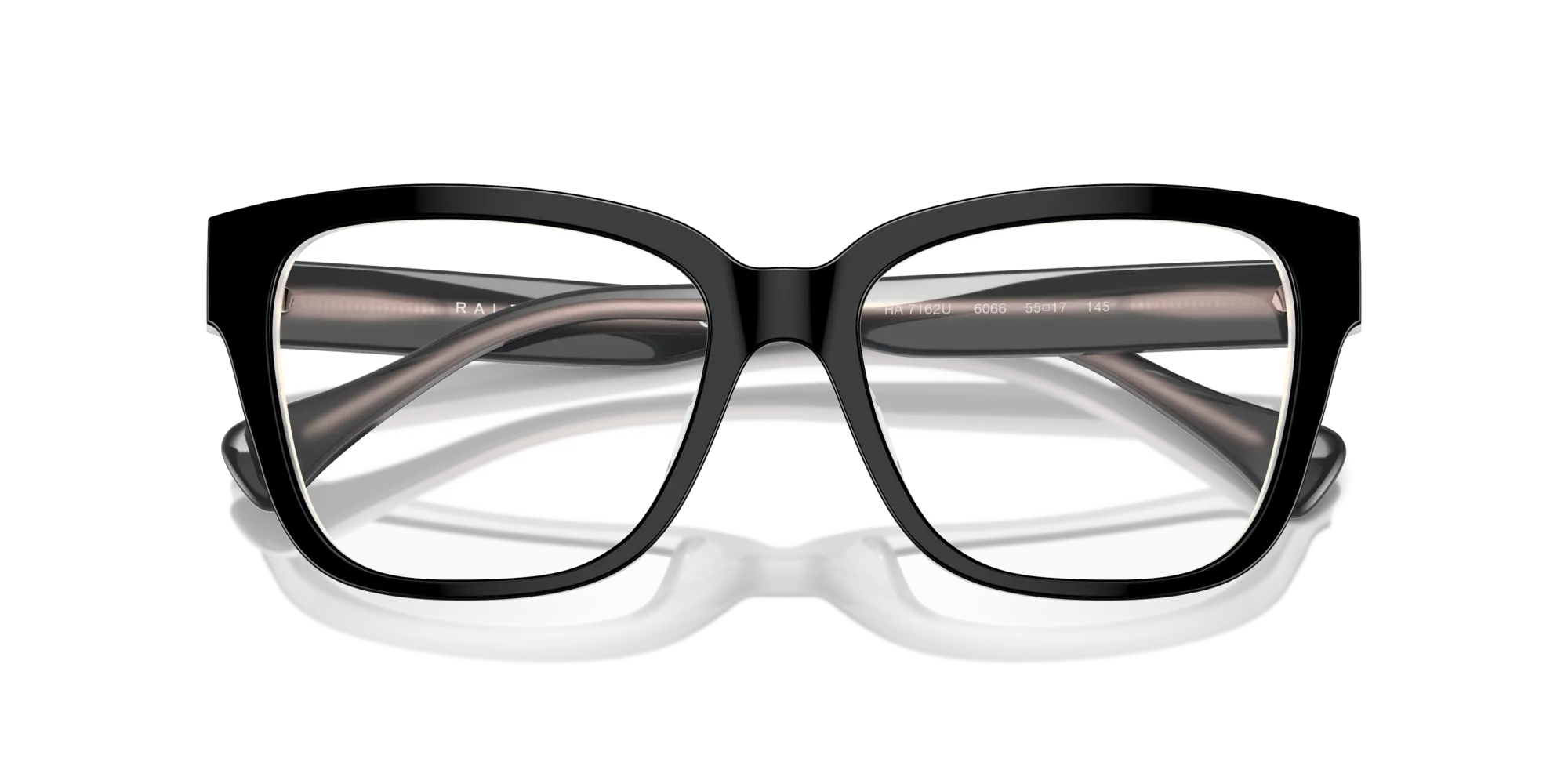 Ralph Lauren RA7162U 6066 Montature da vista Acetato Nero Trasparente Squadrata Normale - immagine 2