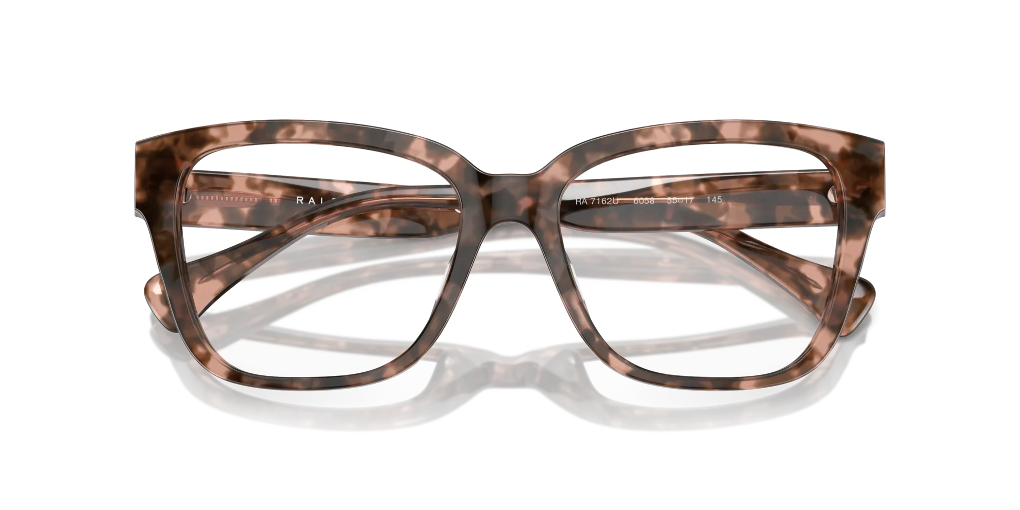 Ralph Lauren RA7162U 6058 Montature da vista Acetato Rosa Trasparente Squadrata Normale - immagine 2