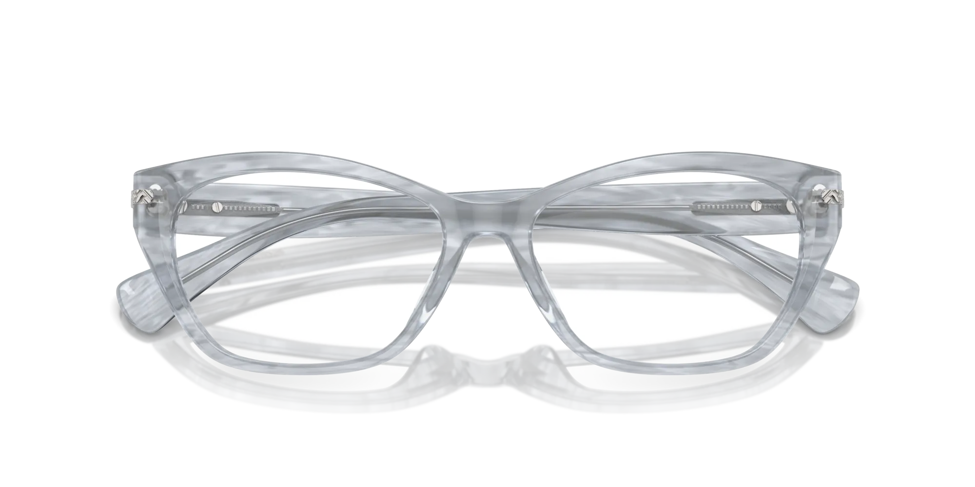 Ralph Lauren RA7161U 6154 Montature da vista Acetato Grigio Trasparente Pillow Normale - immagine 2
