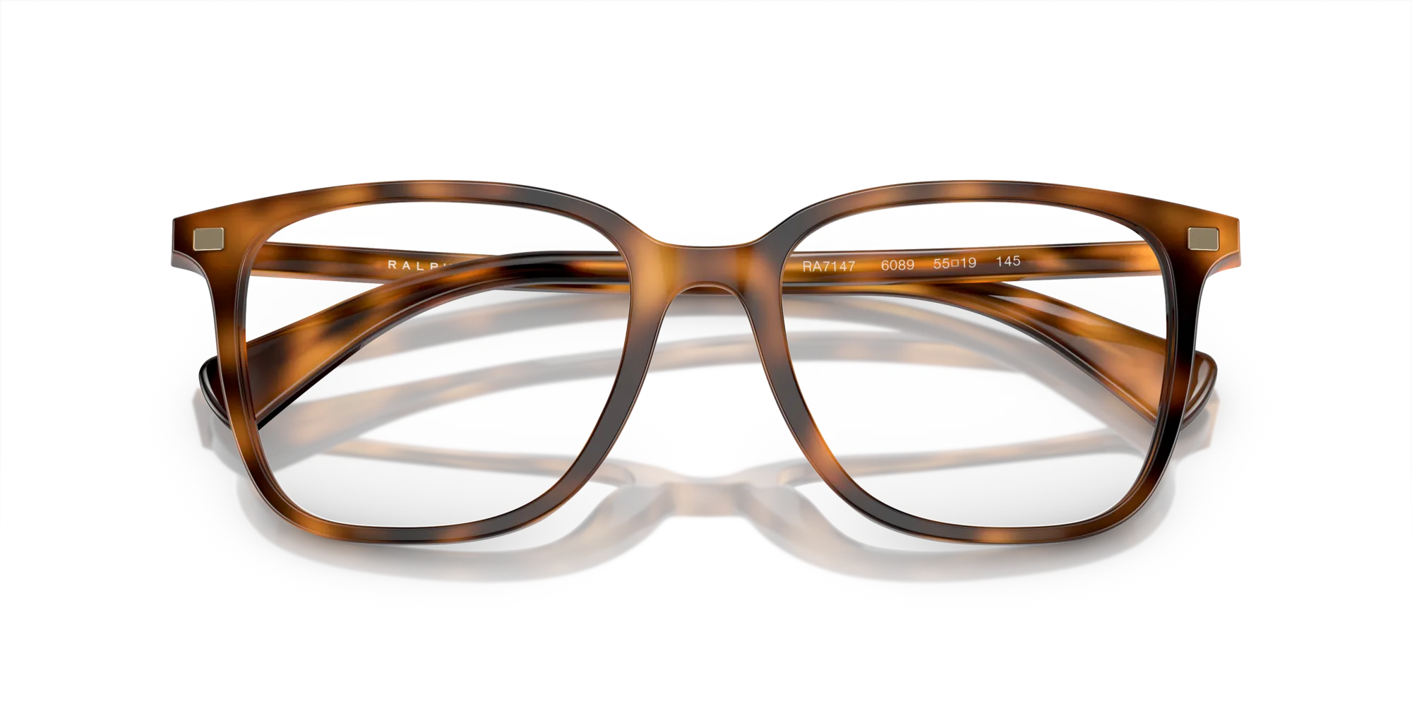 Ralph Lauren RA7147 6089 Montature da vista Acetato Rosso Trasparente Squadrata Normale - immagine 2