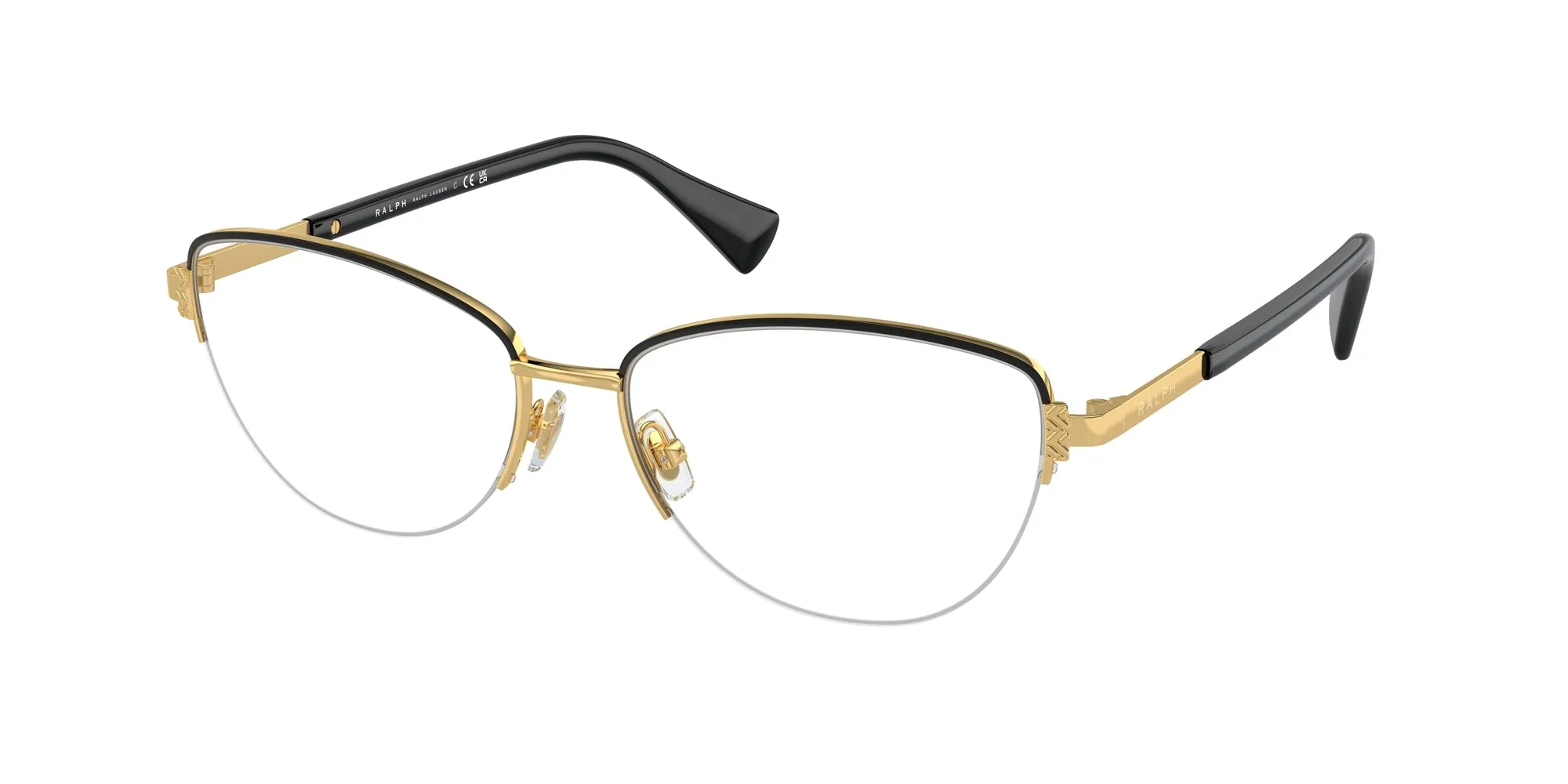 Ralph Lauren RA6059 9443 Montature da vista Metallo Oro Cat Eye Normale - immagine 1