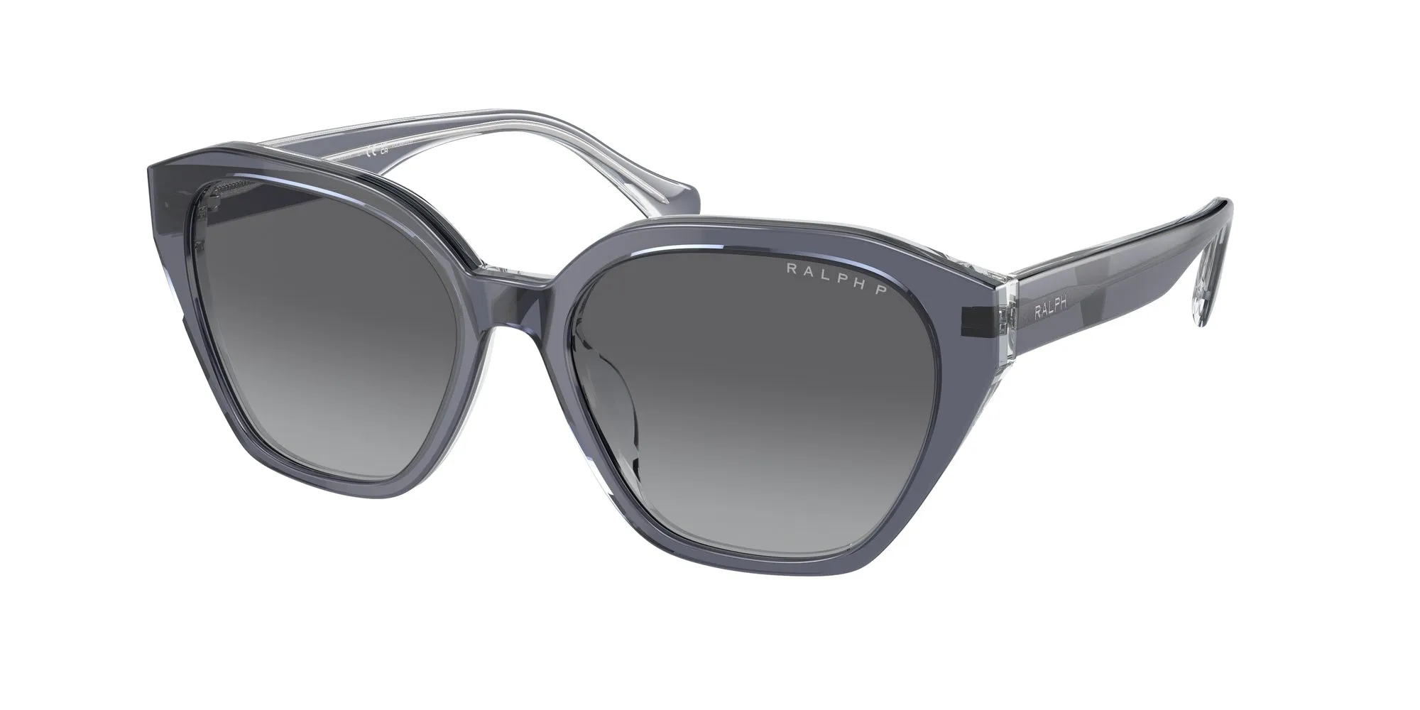 Ralph Lauren RA5315U 6187T3 Occhiali da sole Acetato Grigio Grigio Cat Eye Polarizzata Sfumato - immagine 1